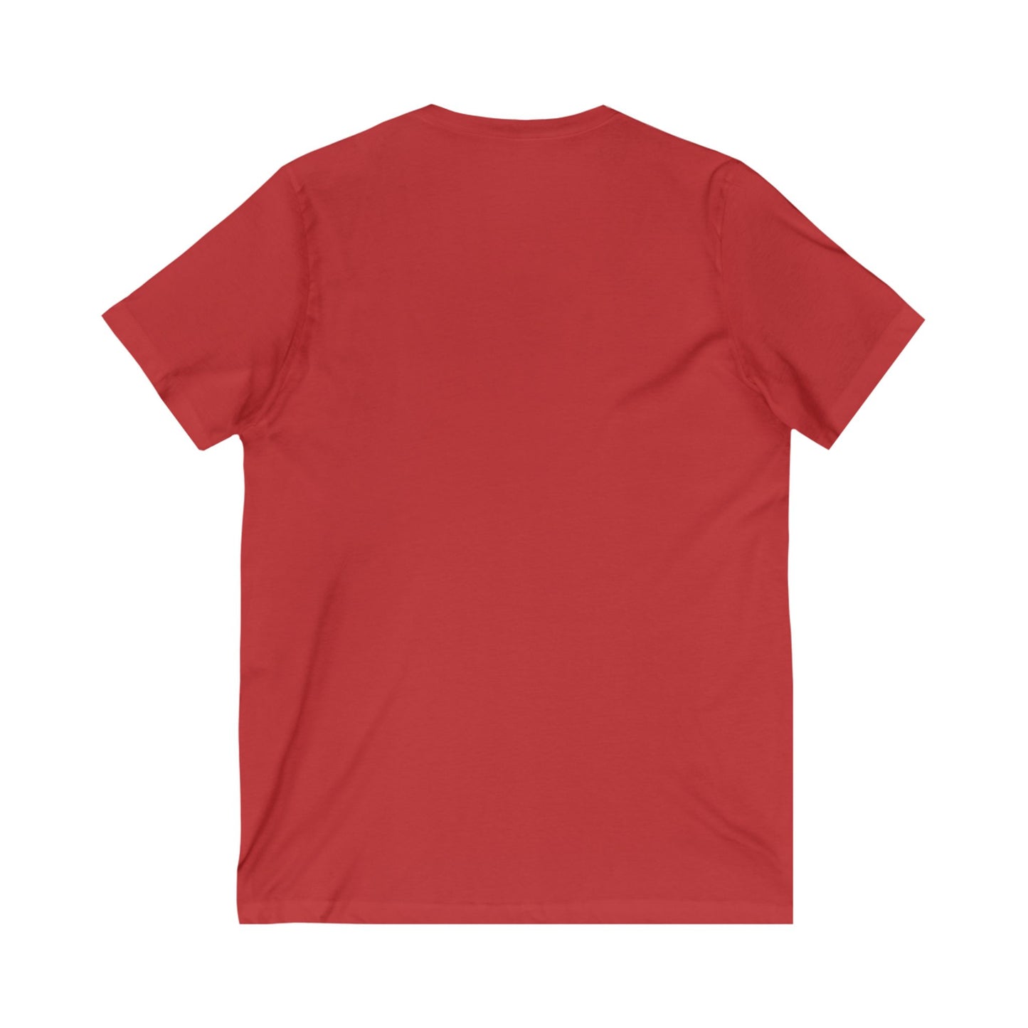 Unisex V-Neck Tee - Invisible Battle Unstoppable Warrior for Sjögren's Disease Awareness (Black Font)