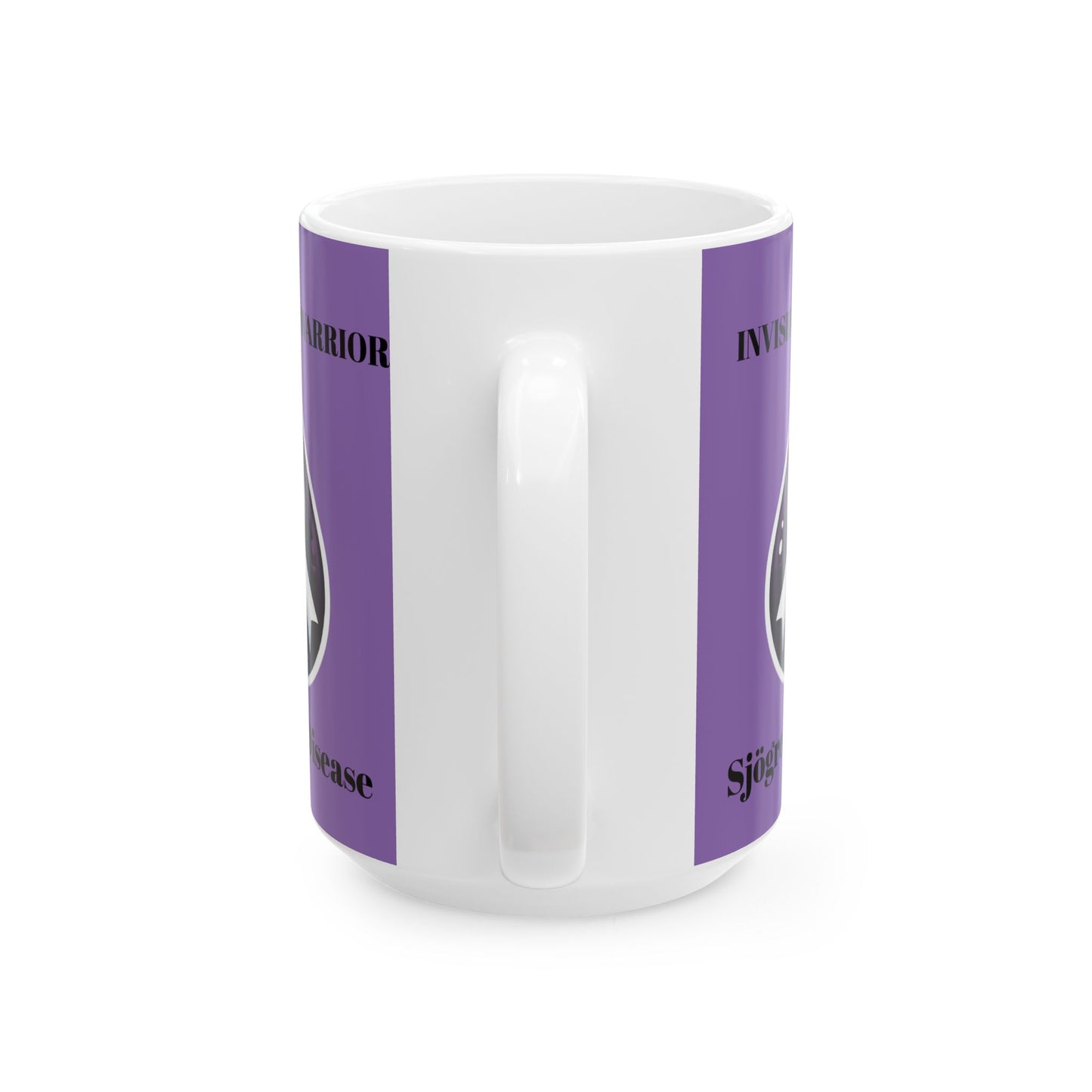 Inspirational Ceramic Mug - Unstoppable Warrior Design (11oz & 15oz) (Purple)