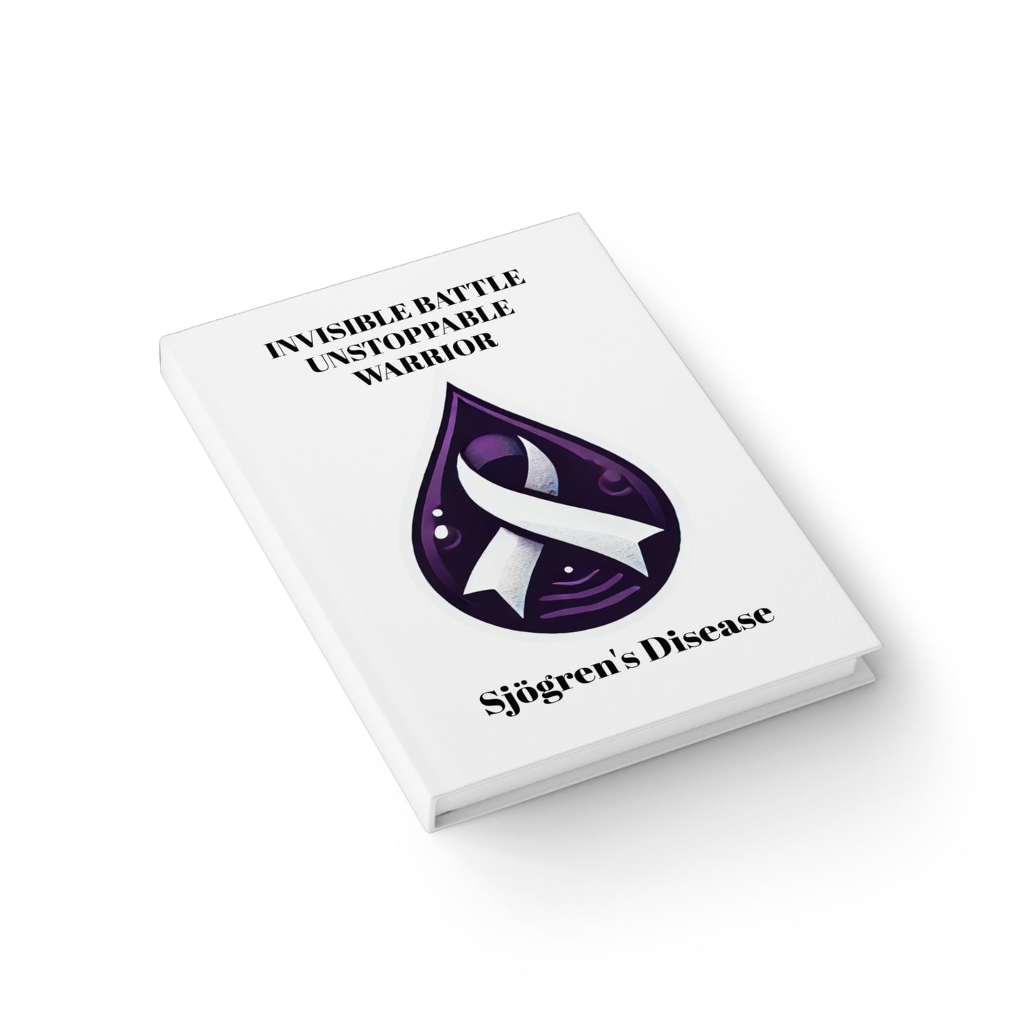 Empowering Journal - Unstoppable Warrior | Sjögren's Disease Awareness (White)