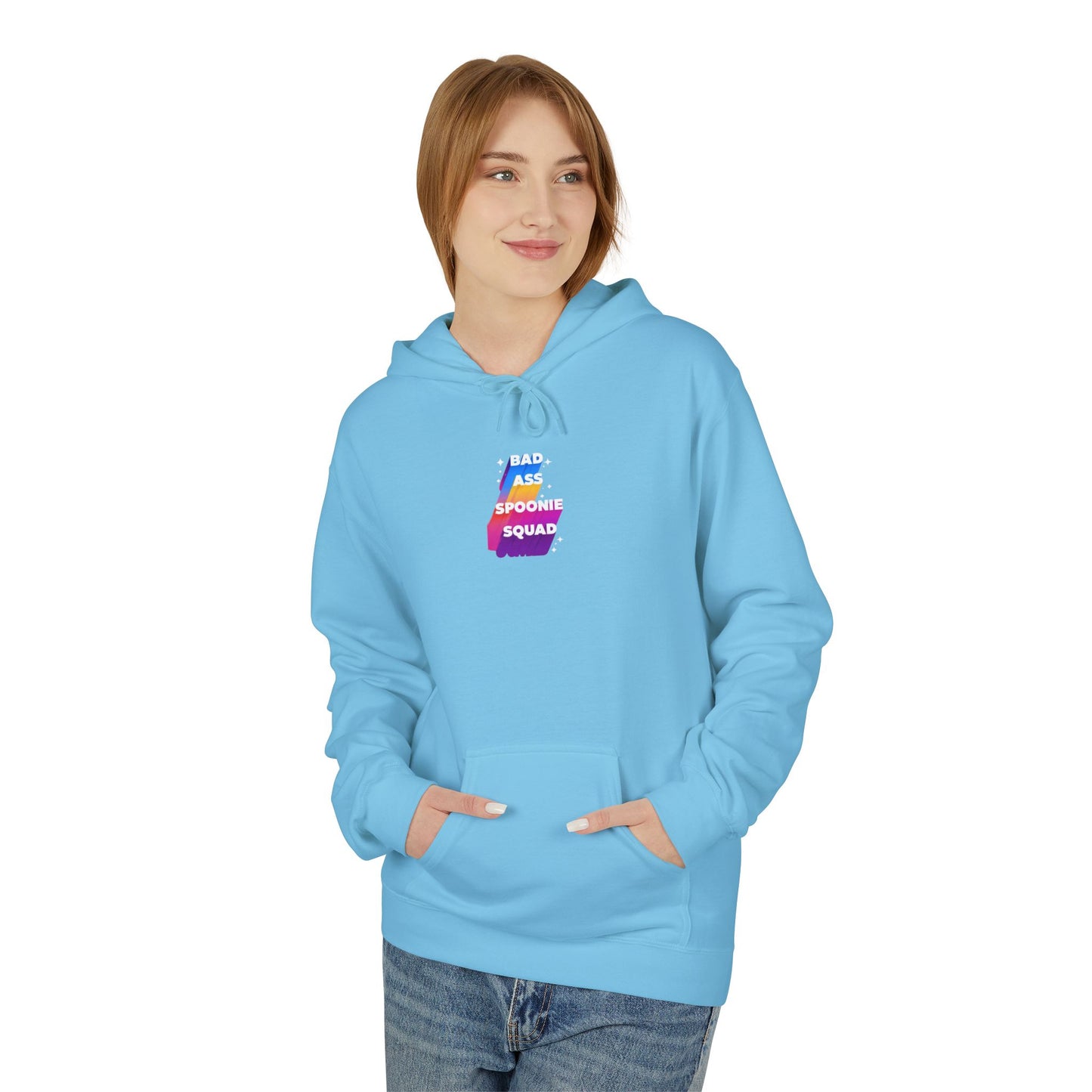 Autoimmune Disease - "Bad Ass Spoonie's Squad" Unisex Fleece Hoodie