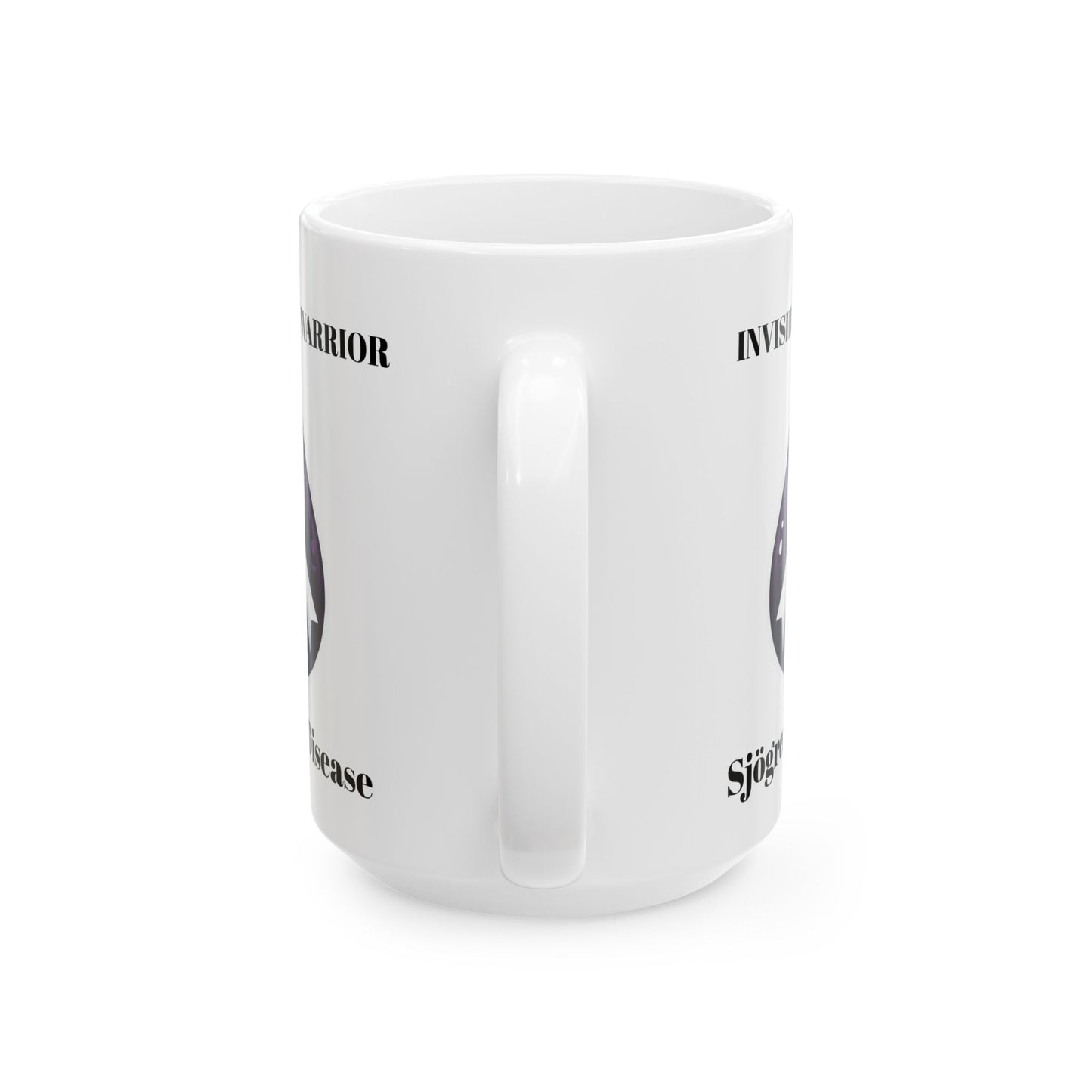 Inspirational Ceramic Mug - Unstoppable Warrior Design (11oz & 15oz) (White)