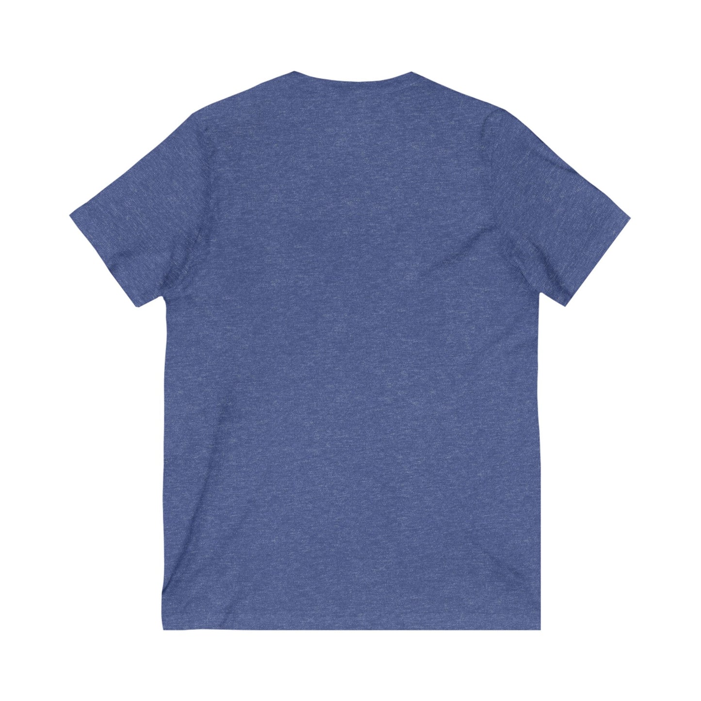 Unisex V-Neck Tee - Invisible Battle Unstoppable Warrior for Sjögren's Disease Awareness (Black Font)