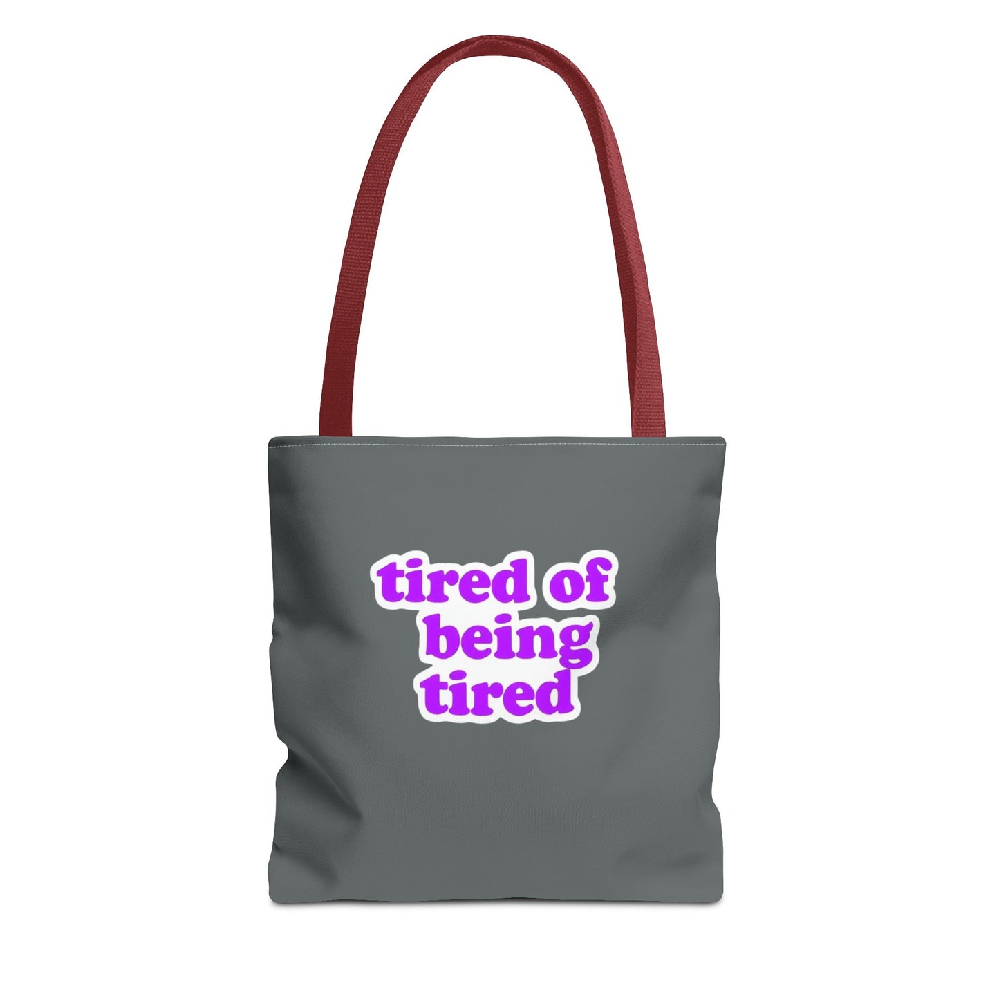Autoimmune Disease Awareness Tote Bag - "Bad Ass Spoonie Squad" (Dark Grey)