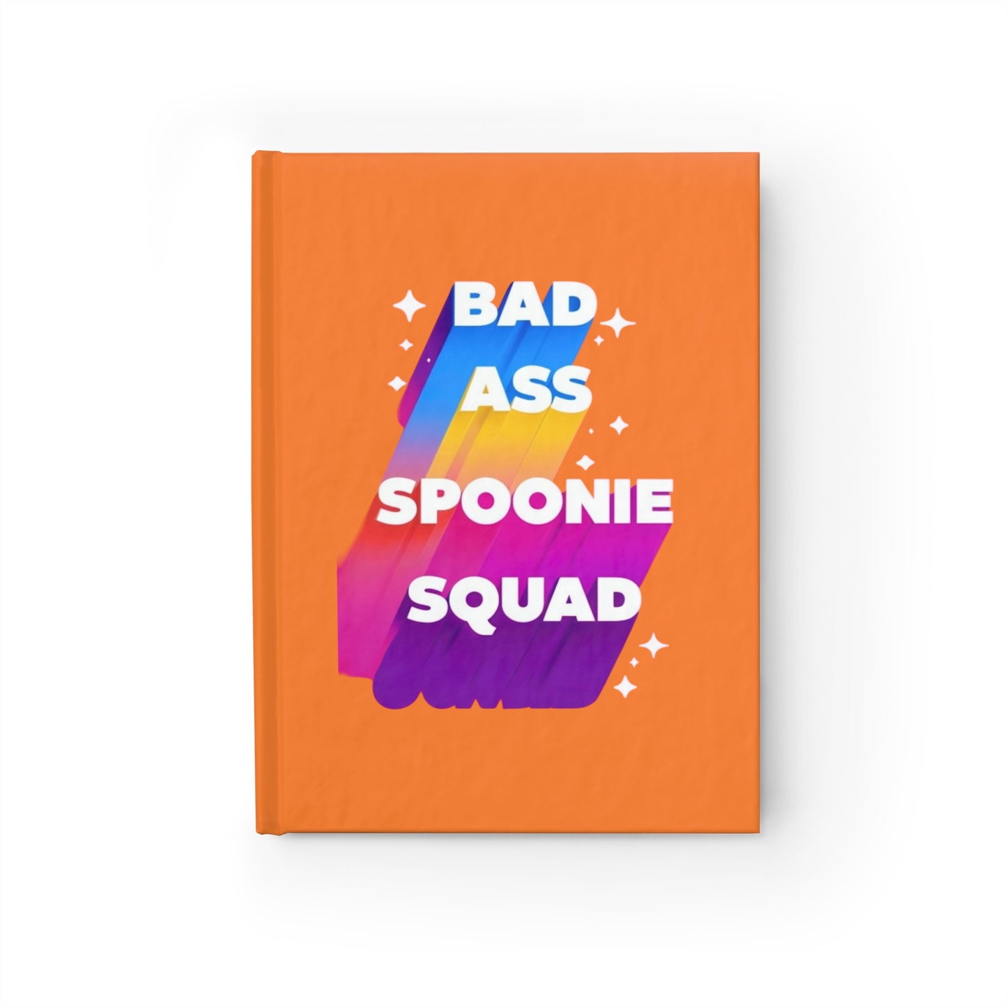 Autoimmune Disease Empowering Journal - "Bad Ass Spoonie Squad" (Crusta/Light Orange)