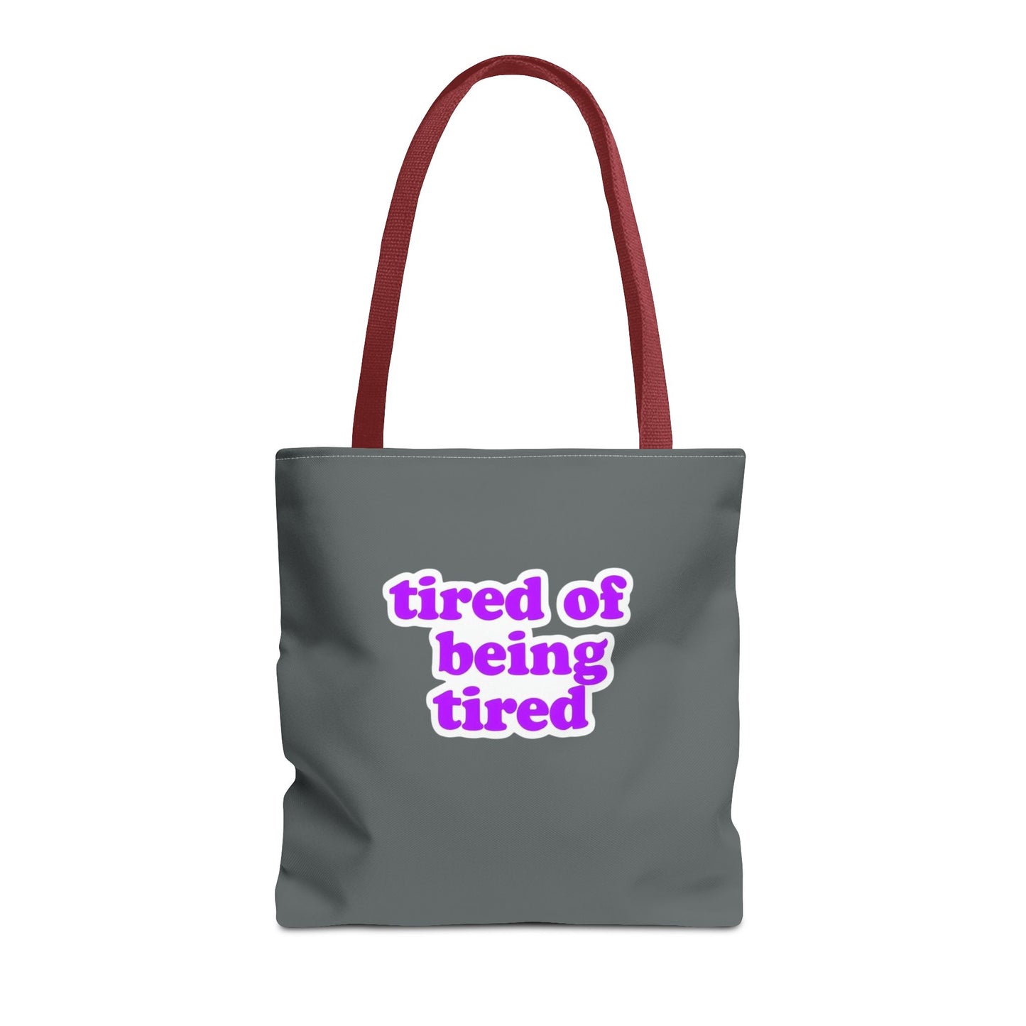 Autoimmune Disease Awareness Tote Bag - "Bad Ass Spoonie Squad" (Dark Grey)