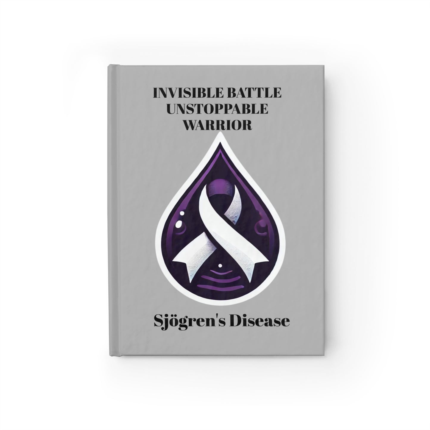 Empowering Journal - Unstoppable Warrior | Sjögren's Disease Awareness (Gray)