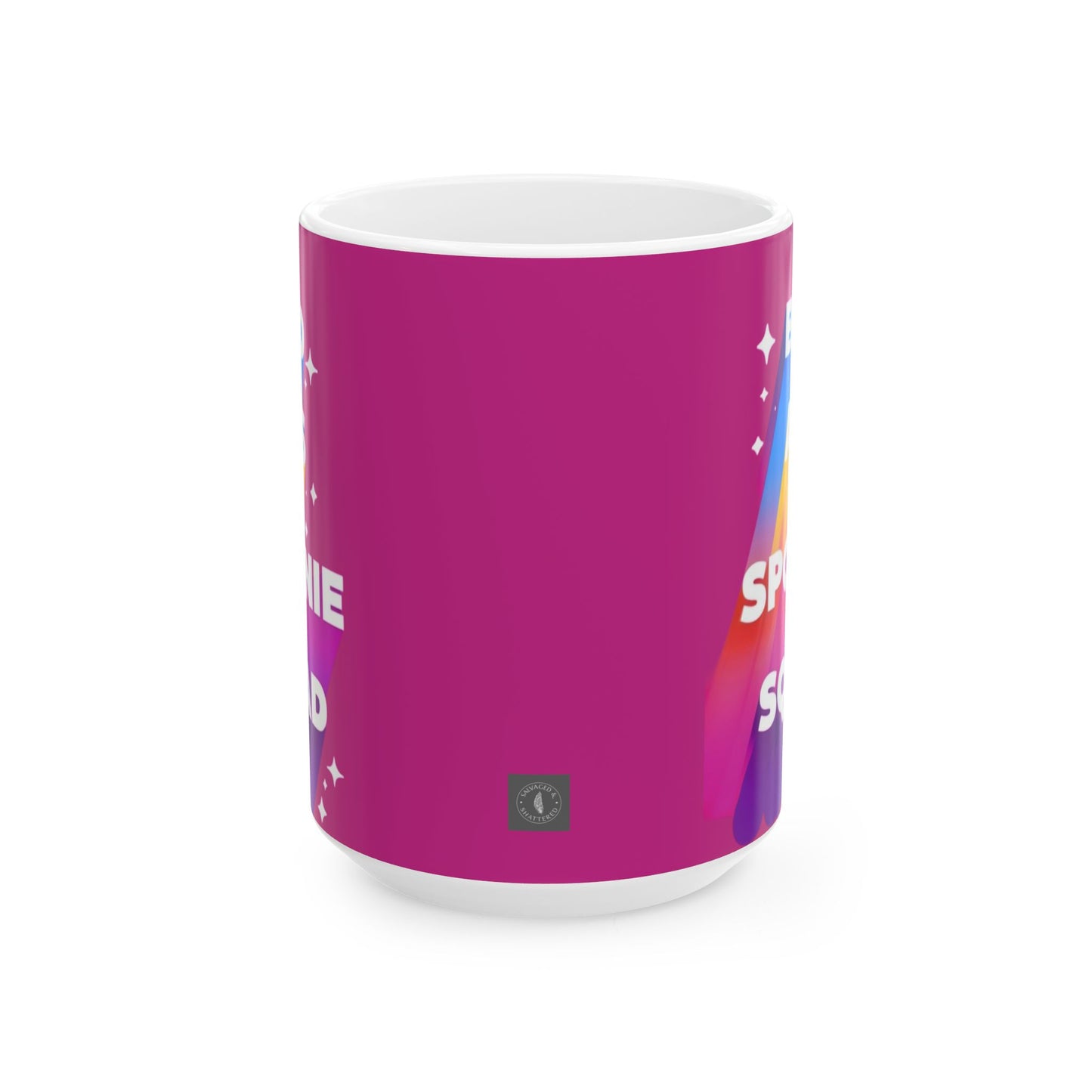 Autoimmune Disease Inspirational Ceramic Mug - "Bad Ass Spoonie Squad" Design (11oz & 15oz)