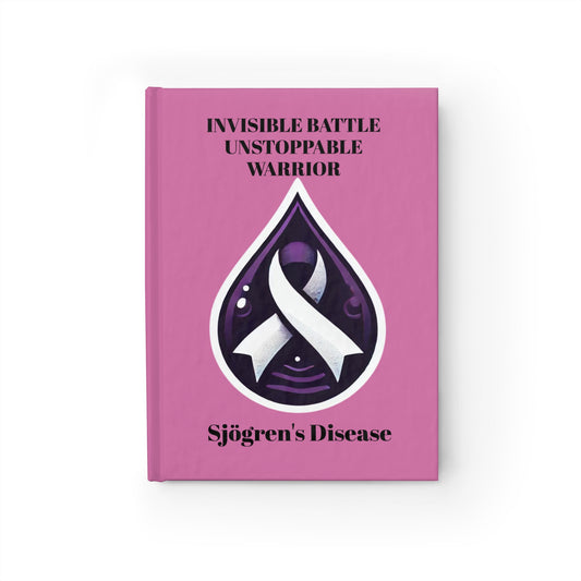 Empowering Journal - Unstoppable Warrior | Sjögren's Disease Awareness (Pink)