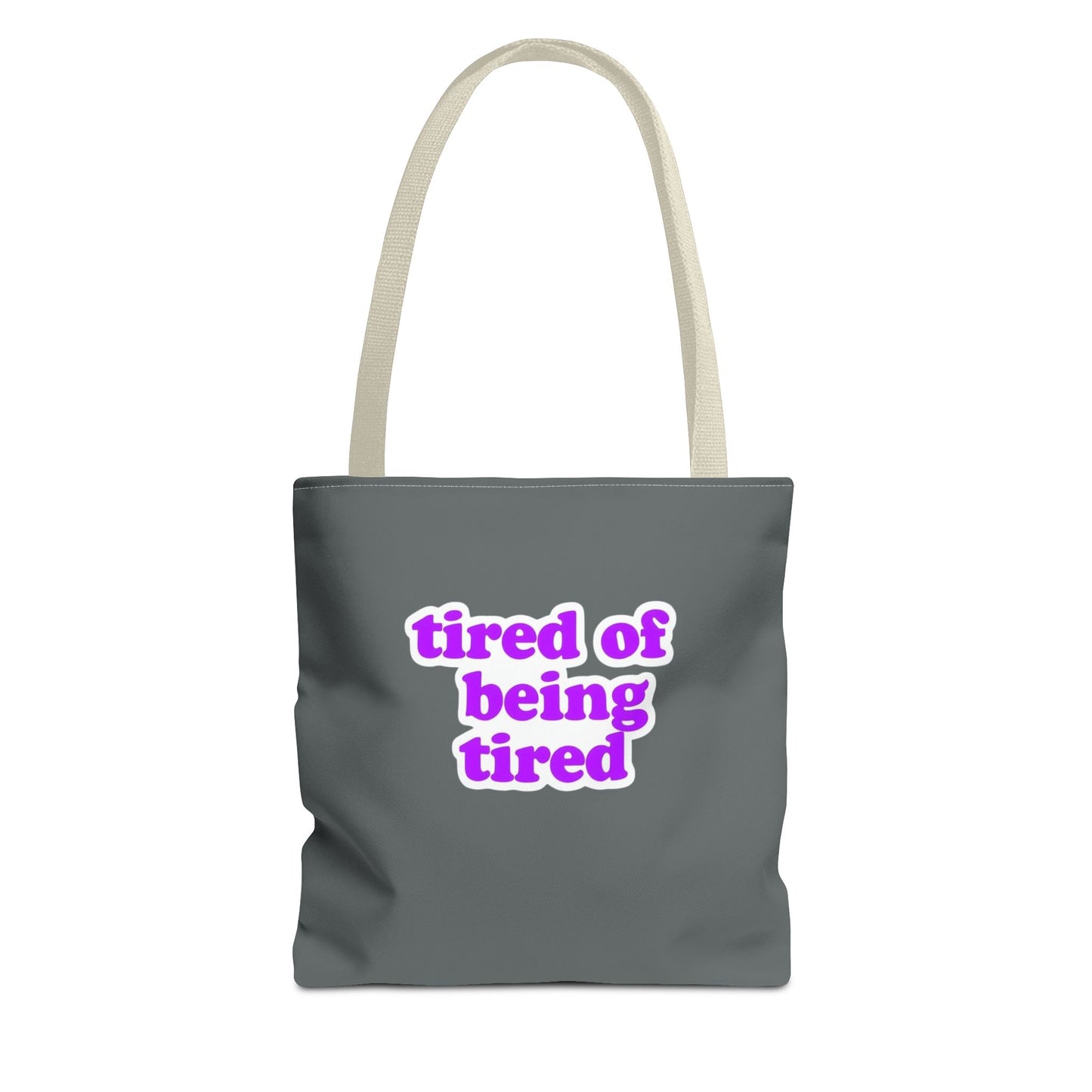 Autoimmune Disease Awareness Tote Bag - "Bad Ass Spoonie Squad" (Dark Grey)