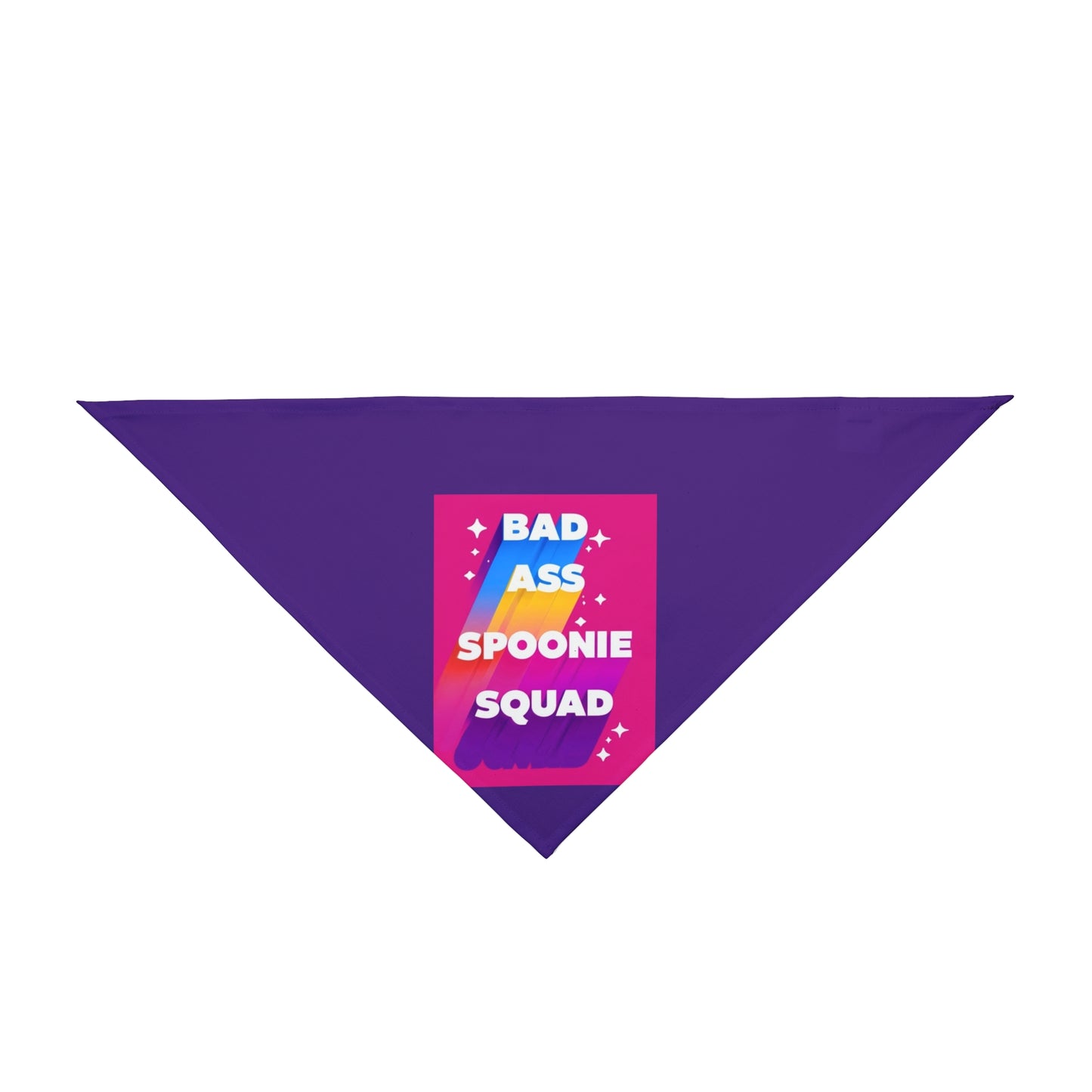 Sjögren's Disease ""Bad Ass Spoonie Squad"" | Pet Bandana - Supportive Dog Accessory for Awareness Events