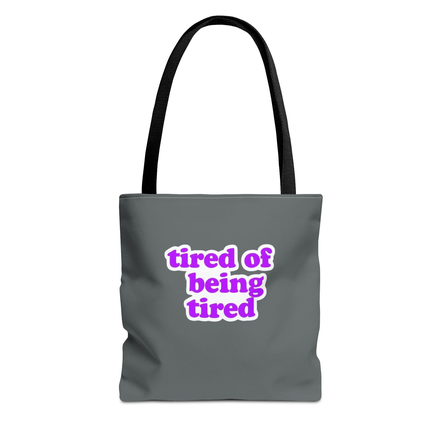 Autoimmune Disease Awareness Tote Bag - "Bad Ass Spoonie Squad" (Dark Grey)