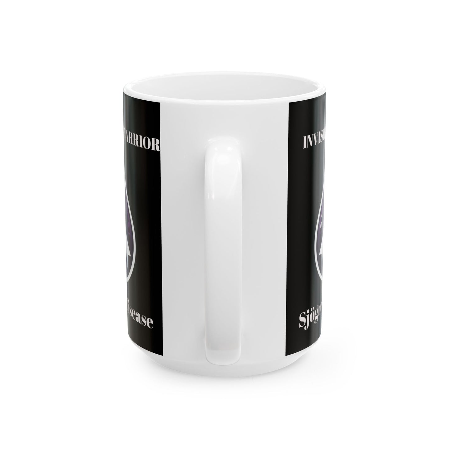 Inspirational Ceramic Mug - Unstoppable Warrior Design (11oz & 15oz) (Black)