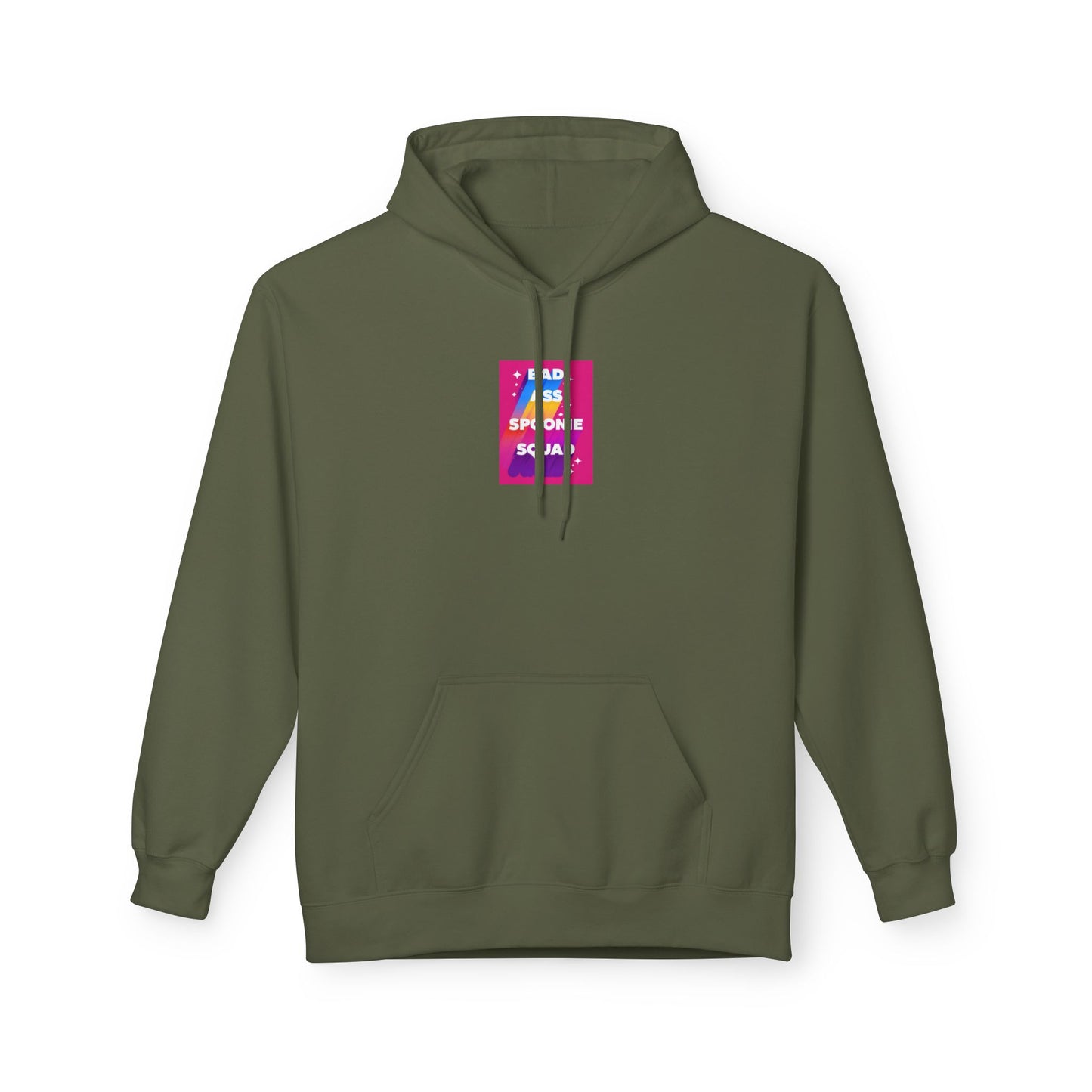 Sjögren's Disease - "Bad Ass Spoonie Squad" Unisex Fleece Hoodie