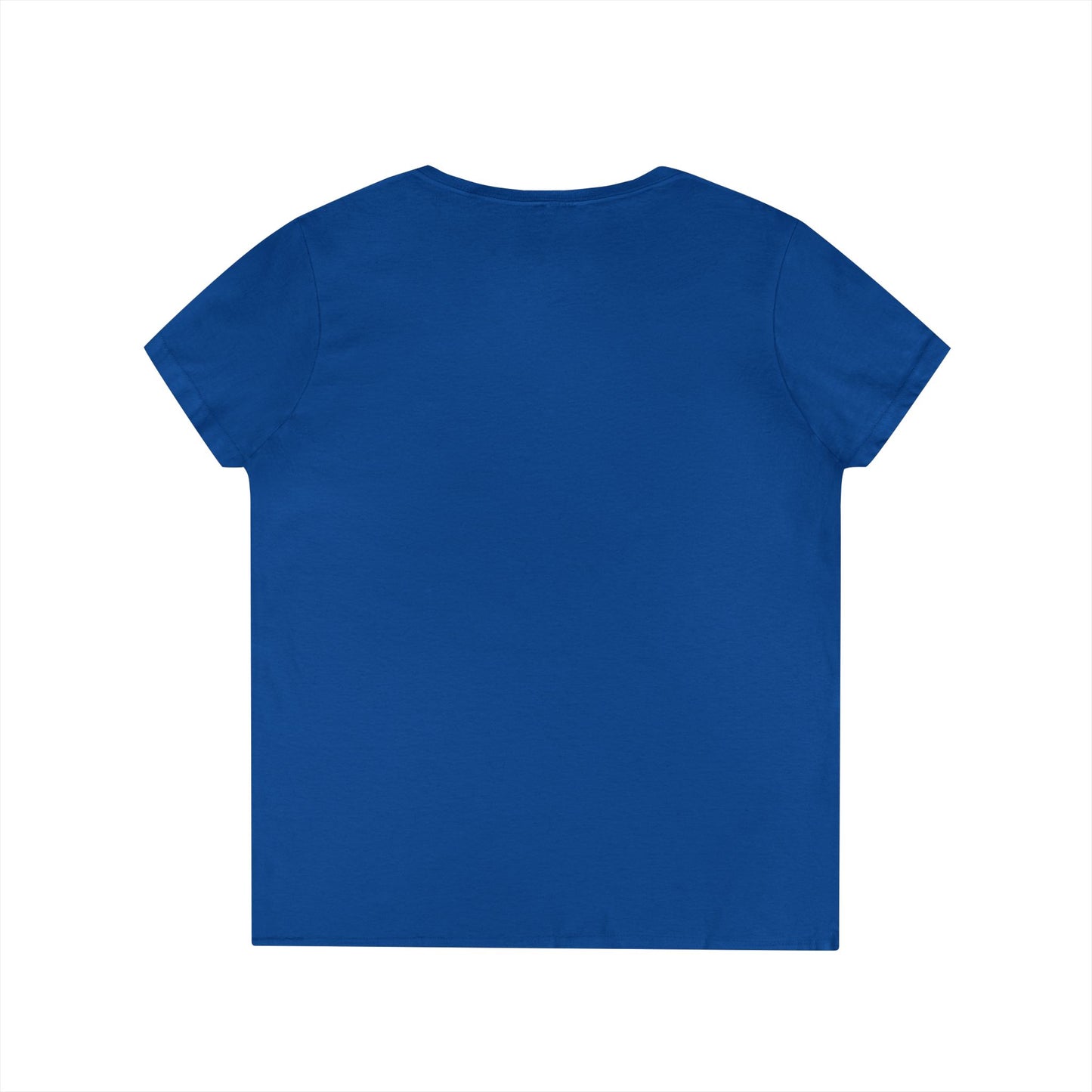Empowering Ladies' V-Neck T-Shirt - Unstoppable Warrior Design for Sjögren's Awareness (White Font)