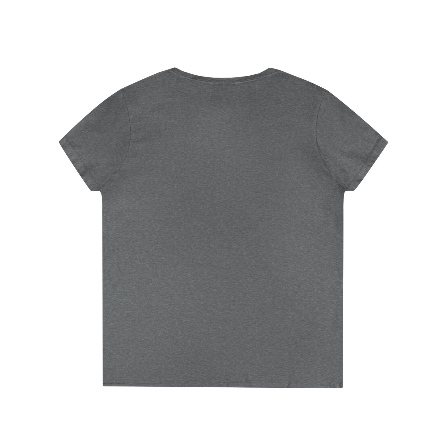 Empowering Ladies' V-Neck T-Shirt - Unstoppable Warrior Design for Sjögren's Awareness (White Font)