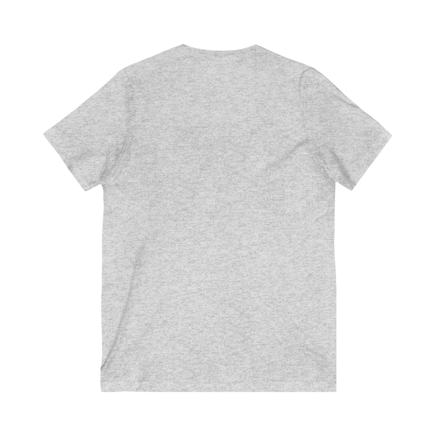 Unisex V-Neck Tee - Invisible Battle Unstoppable Warrior for Sjögren's Disease Awareness (Black Font)
