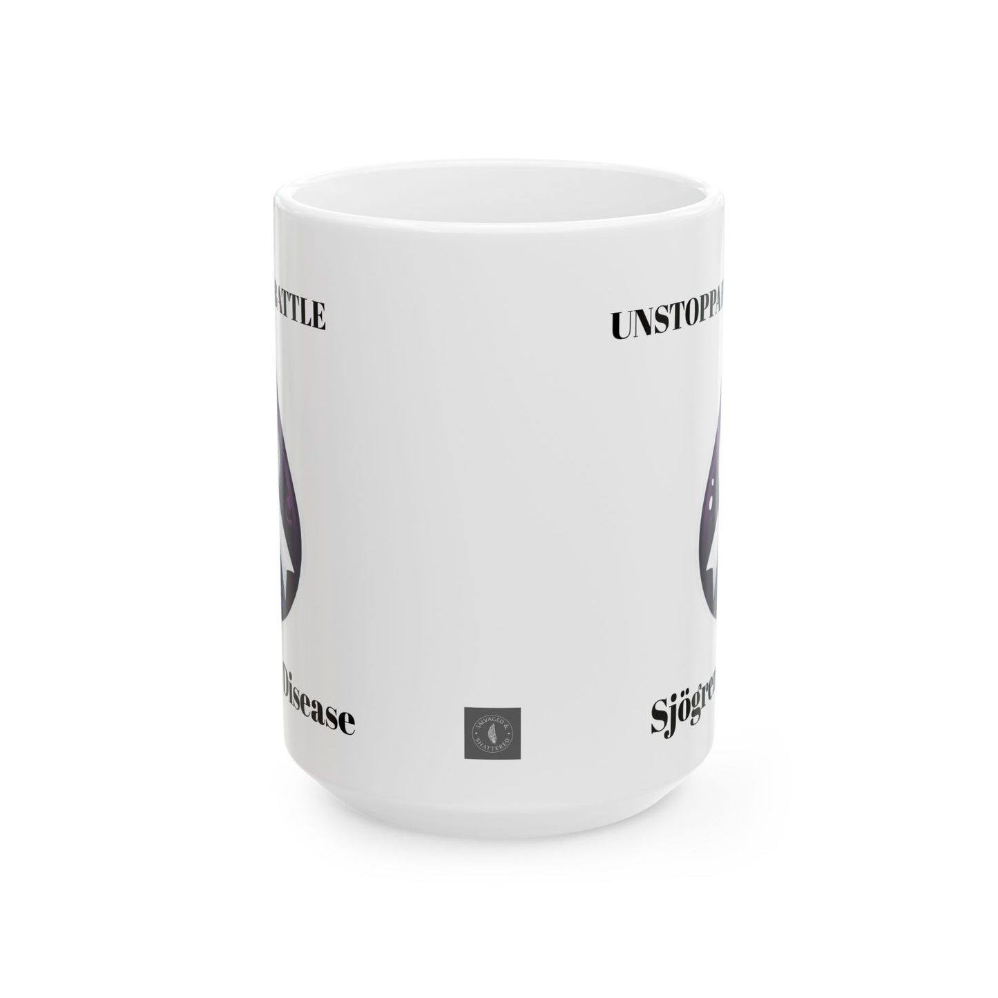 Inspirational Ceramic Mug - Unstoppable Warrior Design (11oz & 15oz) (White)