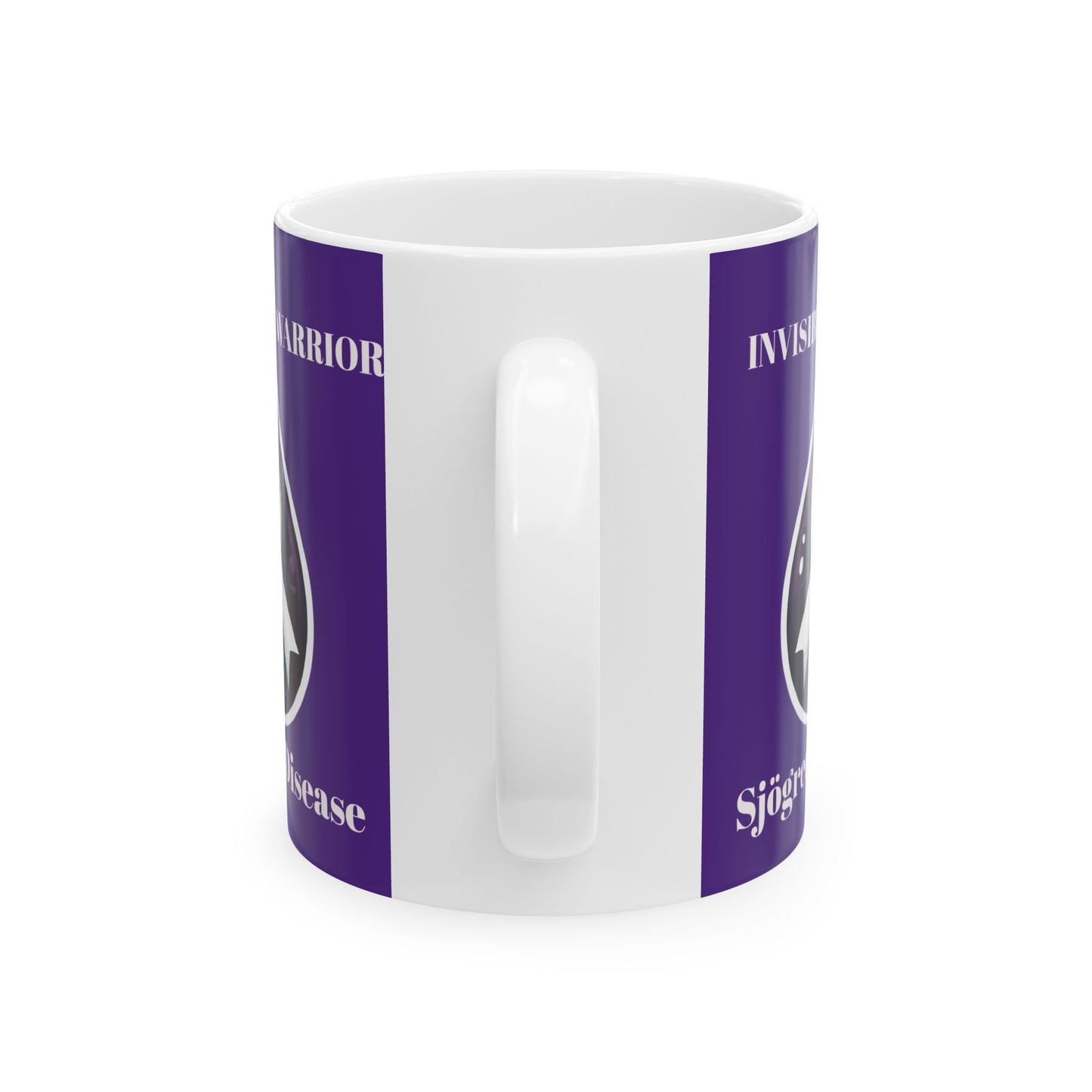 Inspirational Ceramic Mug - Unstoppable Warrior Design (11oz & 15oz) (Dark Purple)
