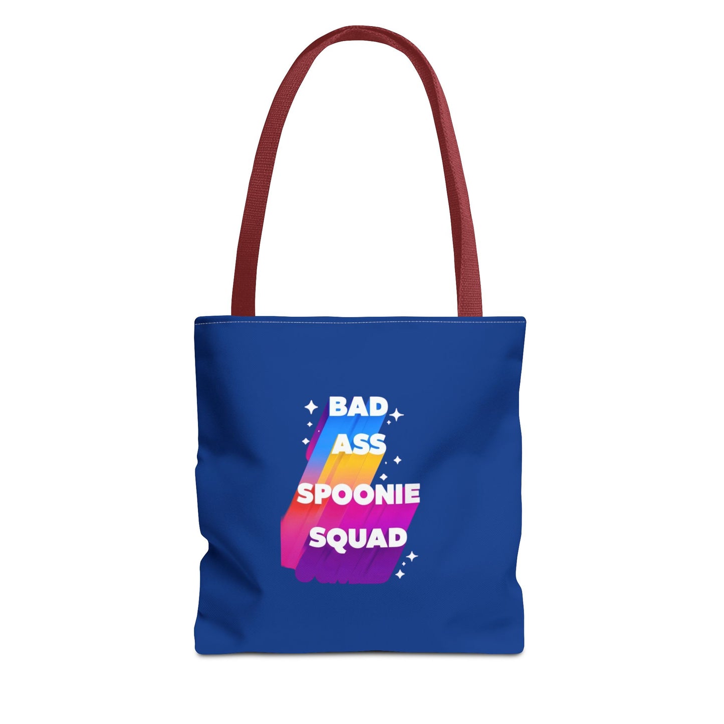 Autoimmune Disease Awareness Tote Bag - "Bad Ass Spoonie Squad" (Dark Blue)