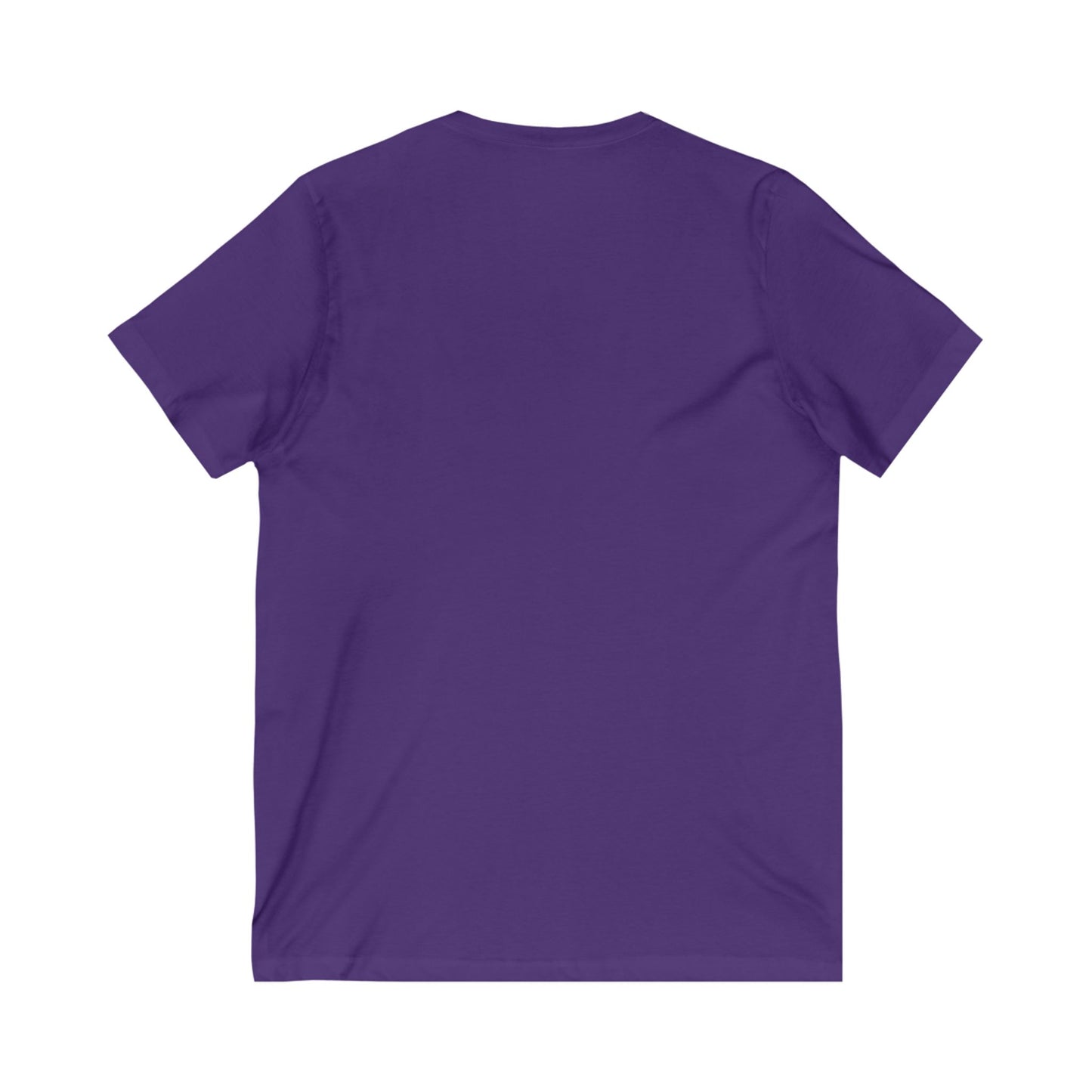 Unisex V-Neck Tee - Invisible Battle Unstoppable Warrior for Sjögren's Disease Awareness (Black Font)