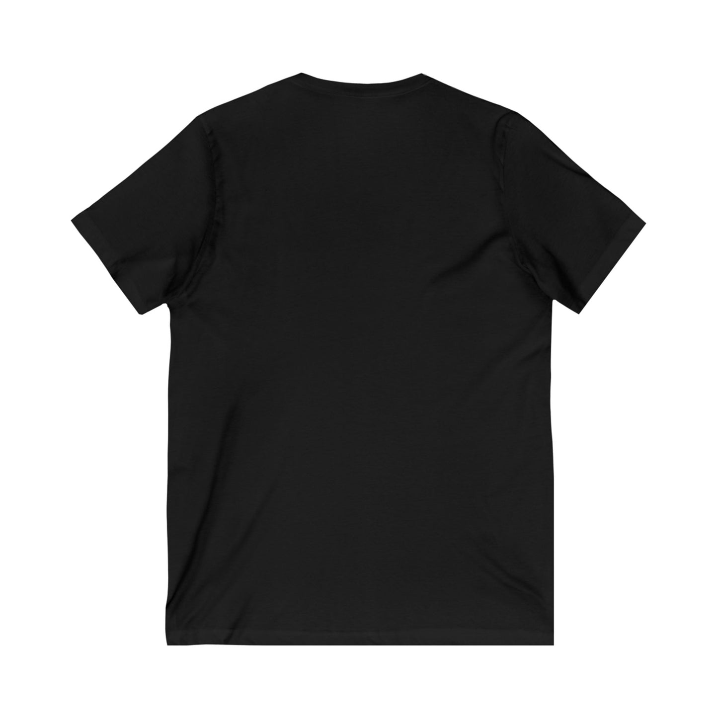 Unisex V-Neck Tee - Invisible Battle Unstoppable Warrior for Sjögren's Disease Awareness (Black Font)