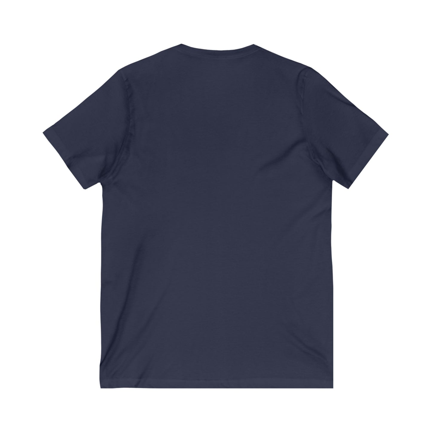 Unisex V-Neck Tee - Invisible Battle Unstoppable Warrior for Sjögren's Disease Awareness (Black Font)