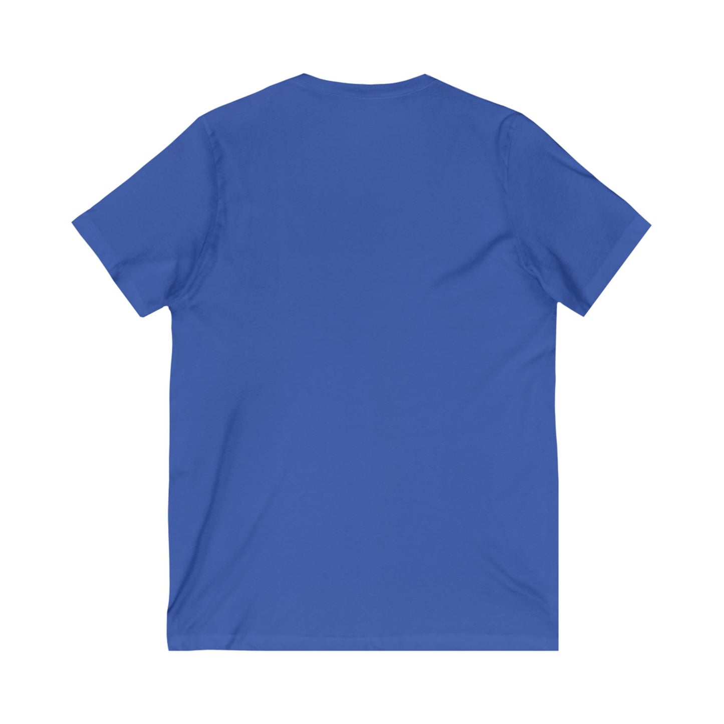 Unisex V-Neck Tee - Invisible Battle Unstoppable Warrior for Sjögren's Disease Awareness (Black Font)