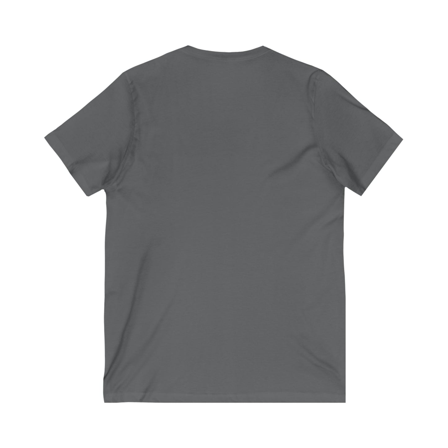 Unisex V-Neck Tee - Invisible Battle Unstoppable Warrior for Sjögren's Disease Awareness (Black Font)