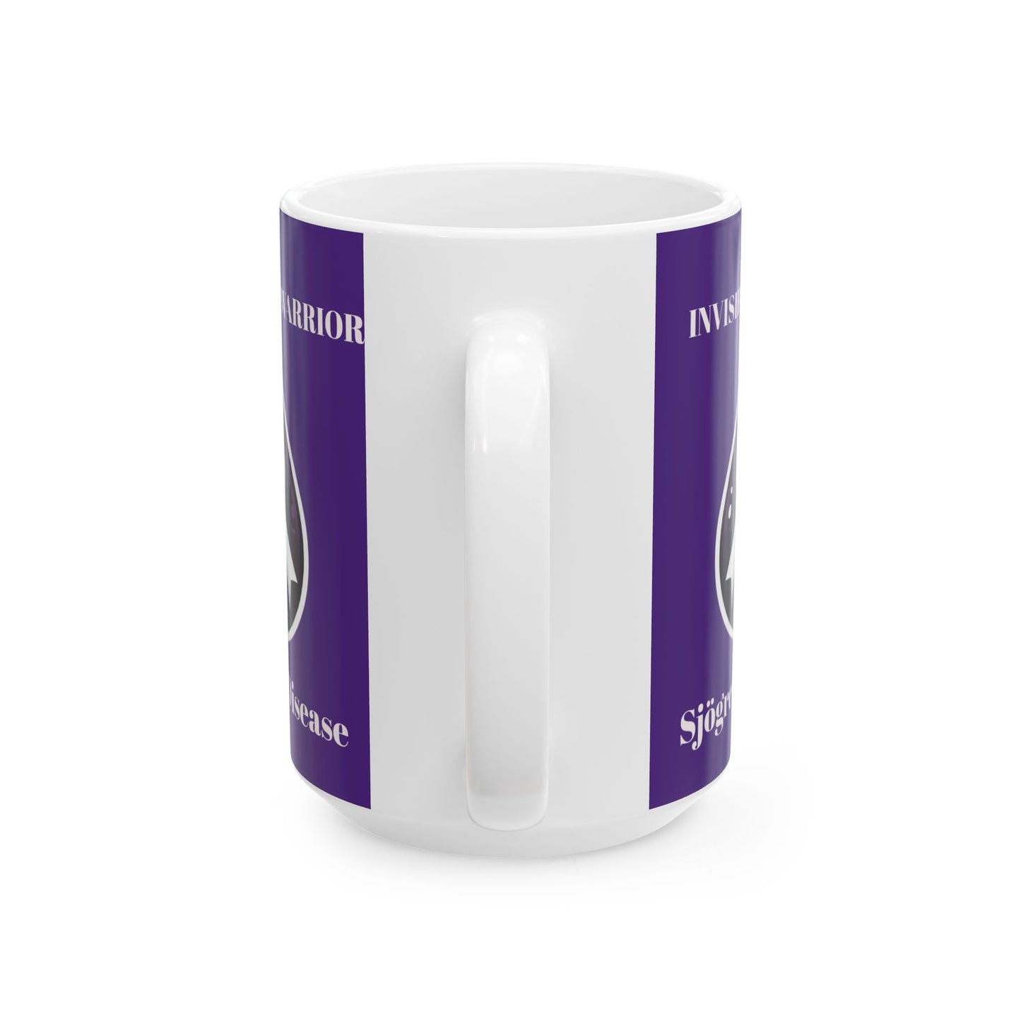 Inspirational Ceramic Mug - Unstoppable Warrior Design (11oz & 15oz) (Dark Purple)