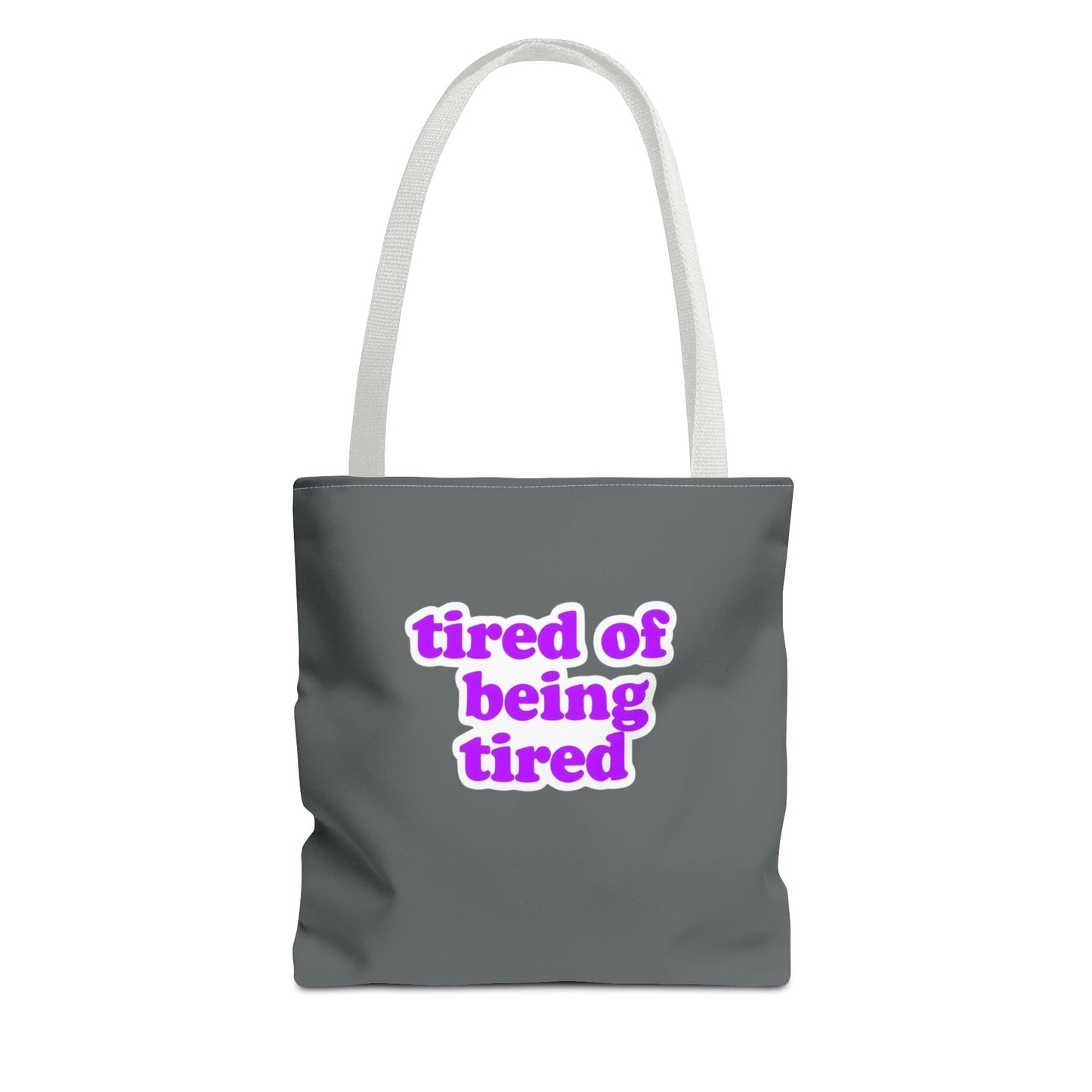 Autoimmune Disease Awareness Tote Bag - "Bad Ass Spoonie Squad" (Dark Grey)