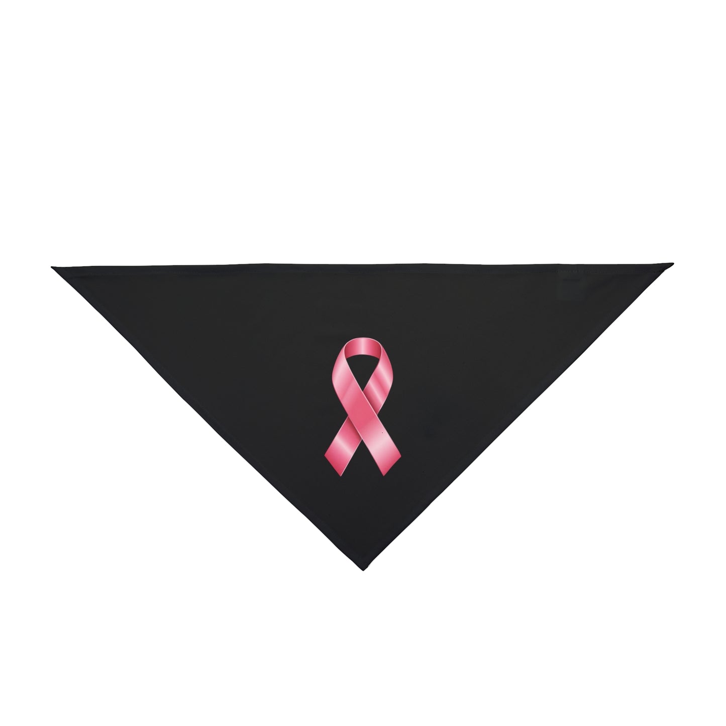 Breast Cancer Pet Bandana - Supportive Dog Accessory for Awareness Events (Black)
