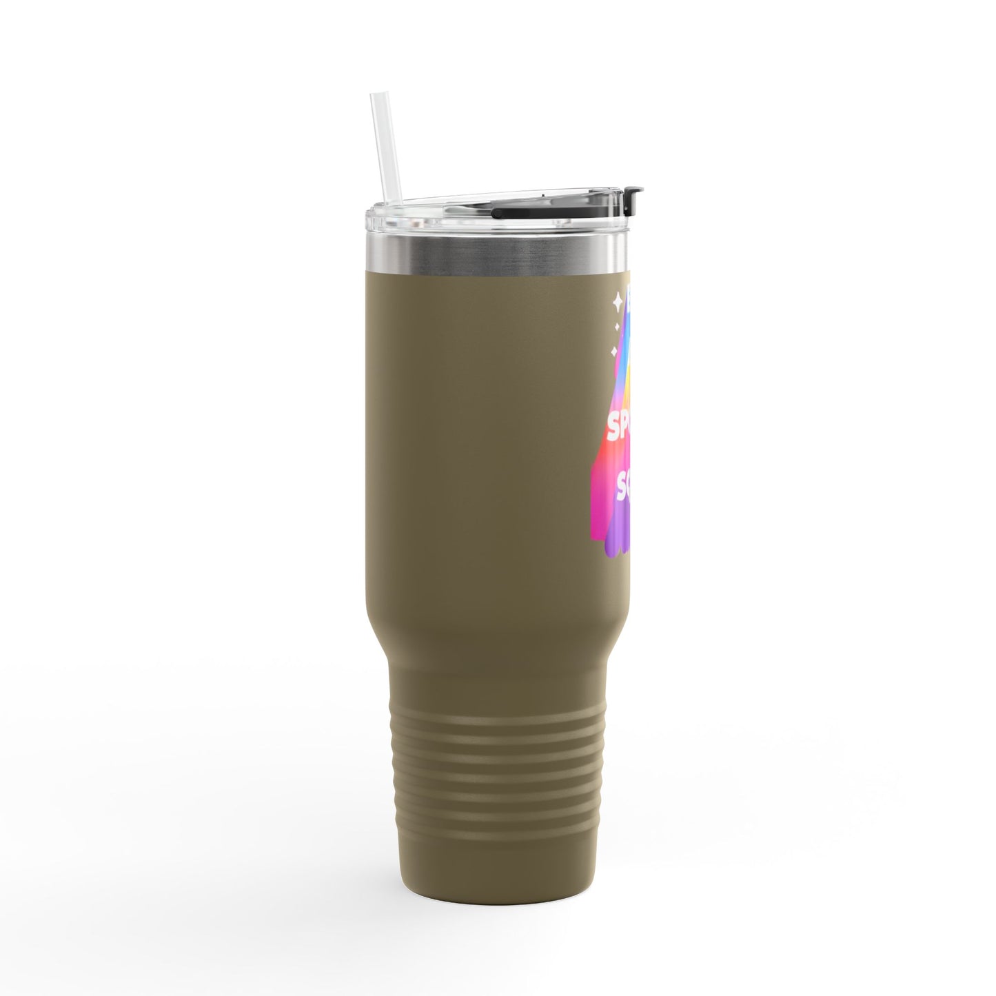 Autoimmune Disease Awareness Insulated Travel Mug – "Bad Ass Spoonie Squad", 40oz