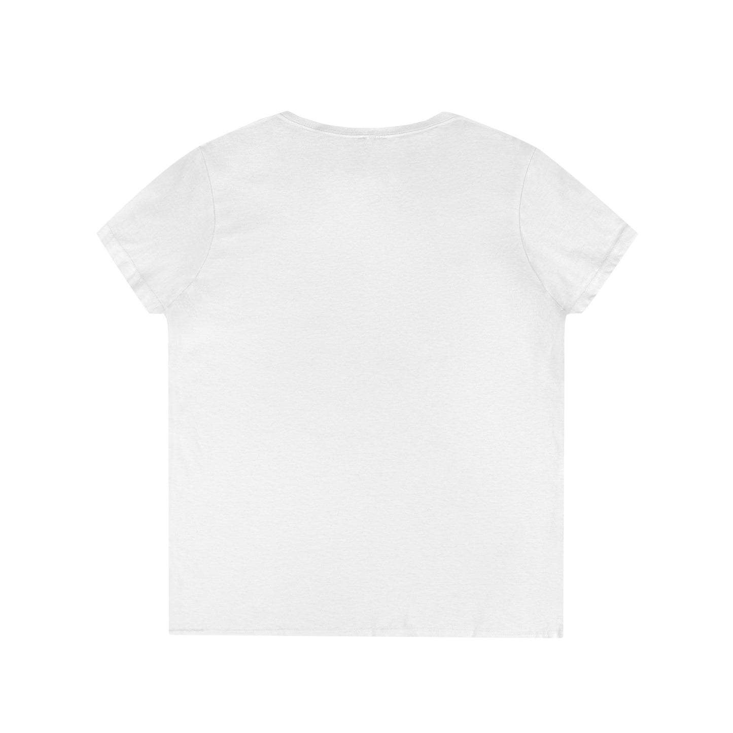 Empowering Ladies' V-Neck T-Shirt - Unstoppable Warrior Design for Sjögren's Awareness (Black Font)