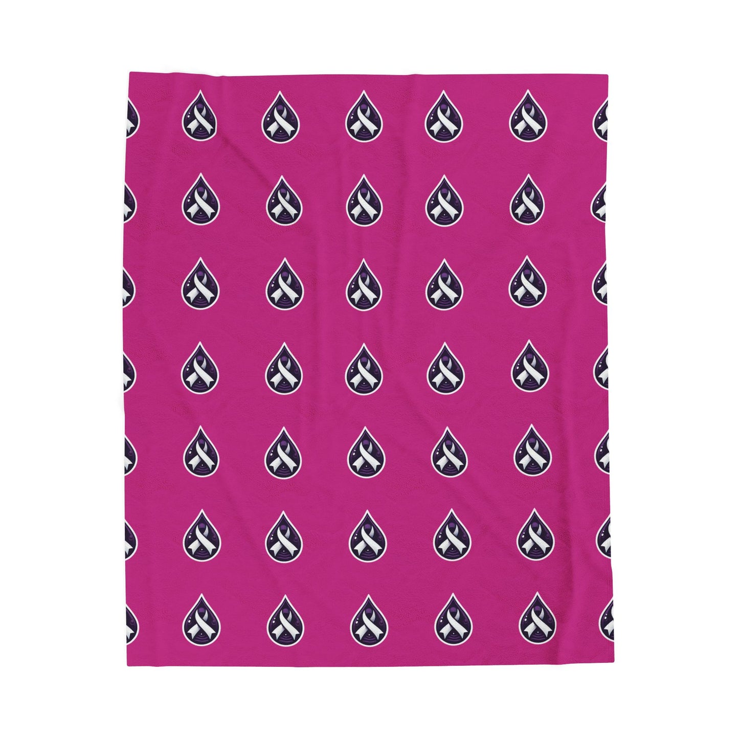 Sjögren's Disease Cozy Velveteen Plush Blanket - Soft Layer for Comfort & Warmth (Pink)