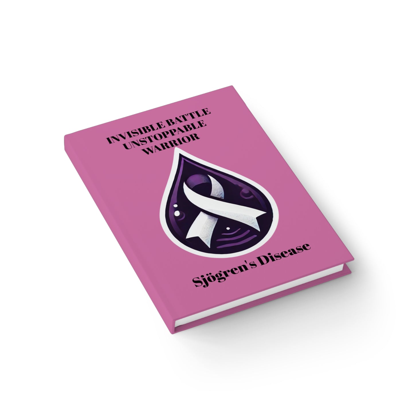 Empowering Journal - Unstoppable Warrior | Sjögren's Disease Awareness (Pink)