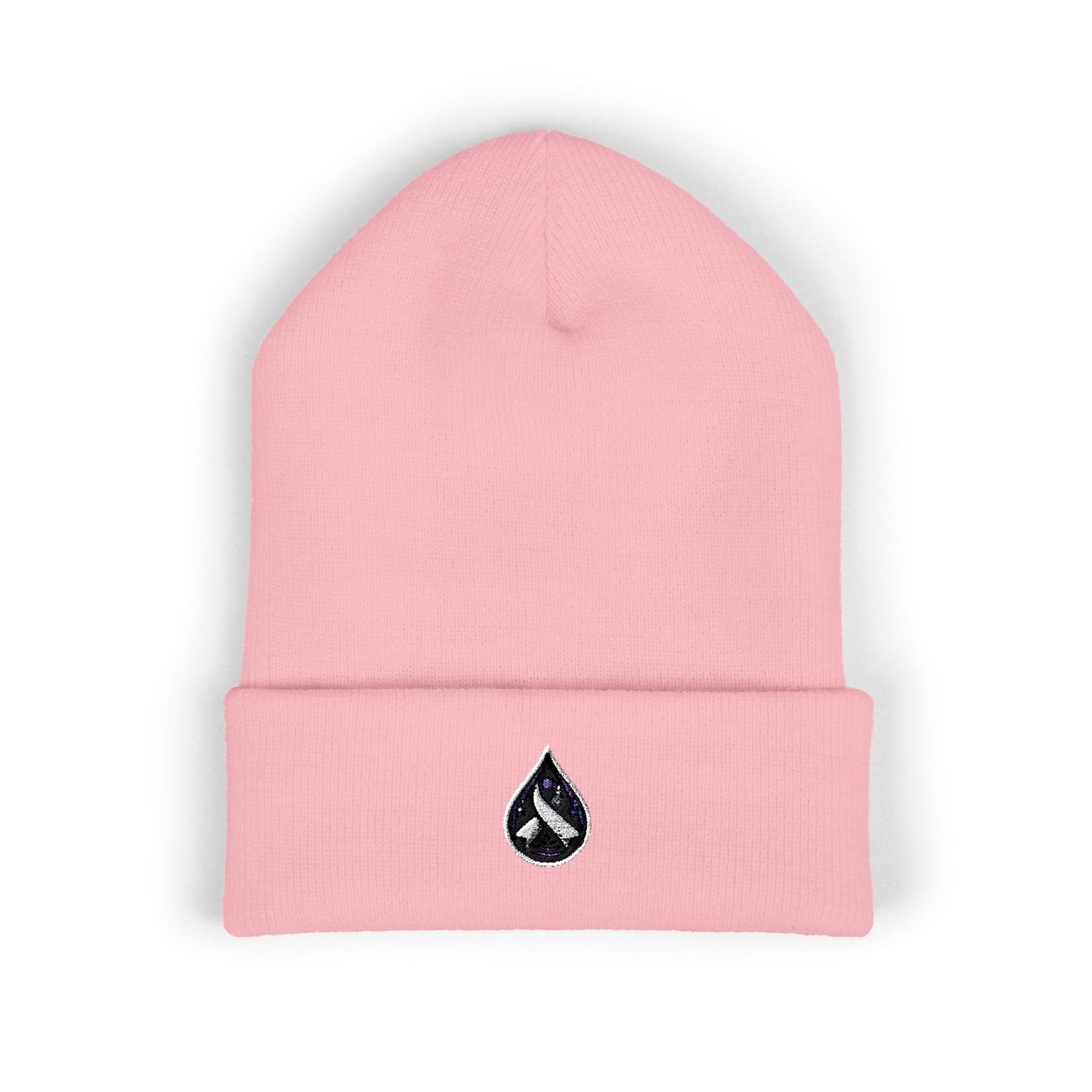 Sjögren's Disease: Purple Ribbon/Tear Classic Cuffed Beanie | Support Awareness & Cause