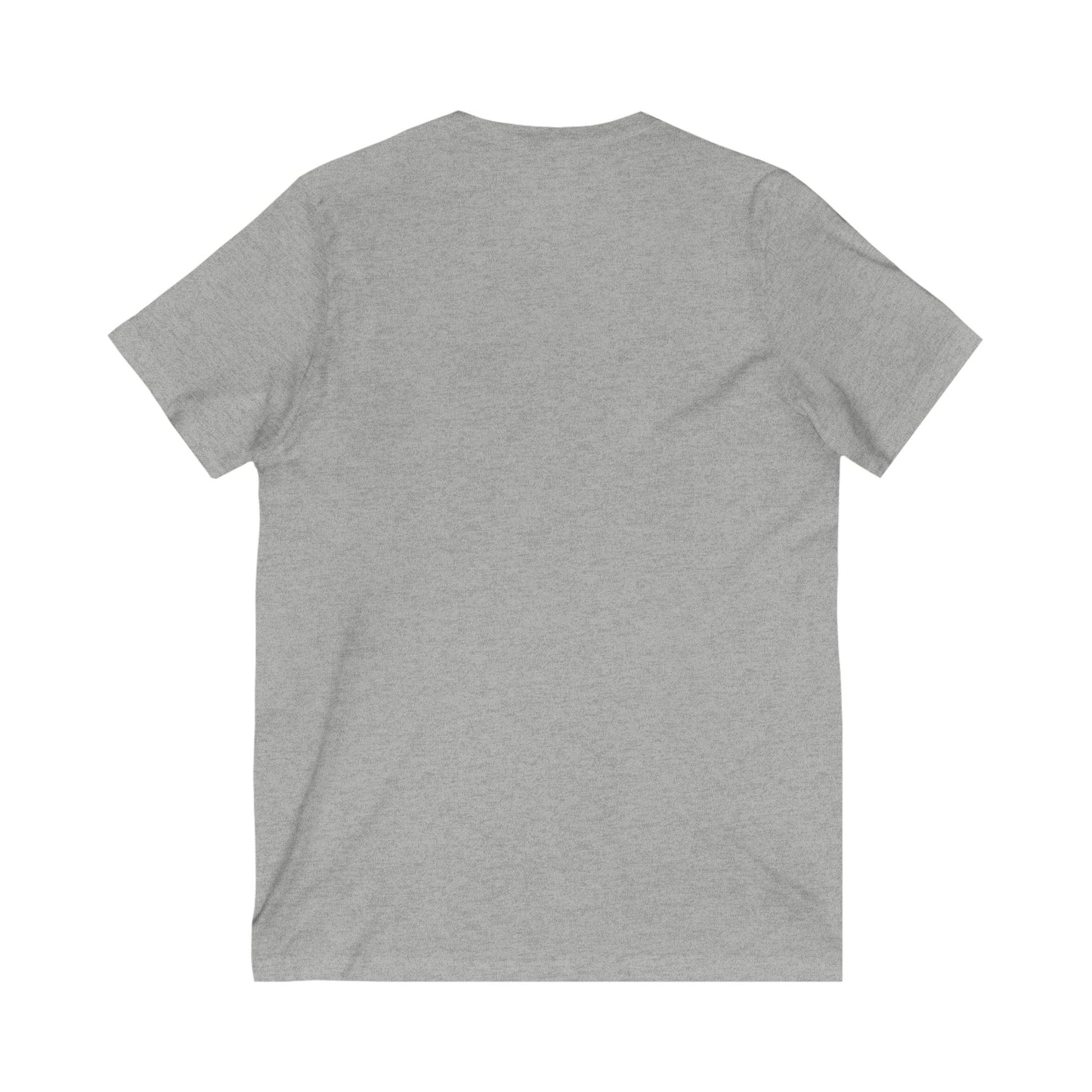 Unisex V-Neck Tee - Invisible Battle Unstoppable Warrior for Sjögren's Disease Awareness (Black Font)