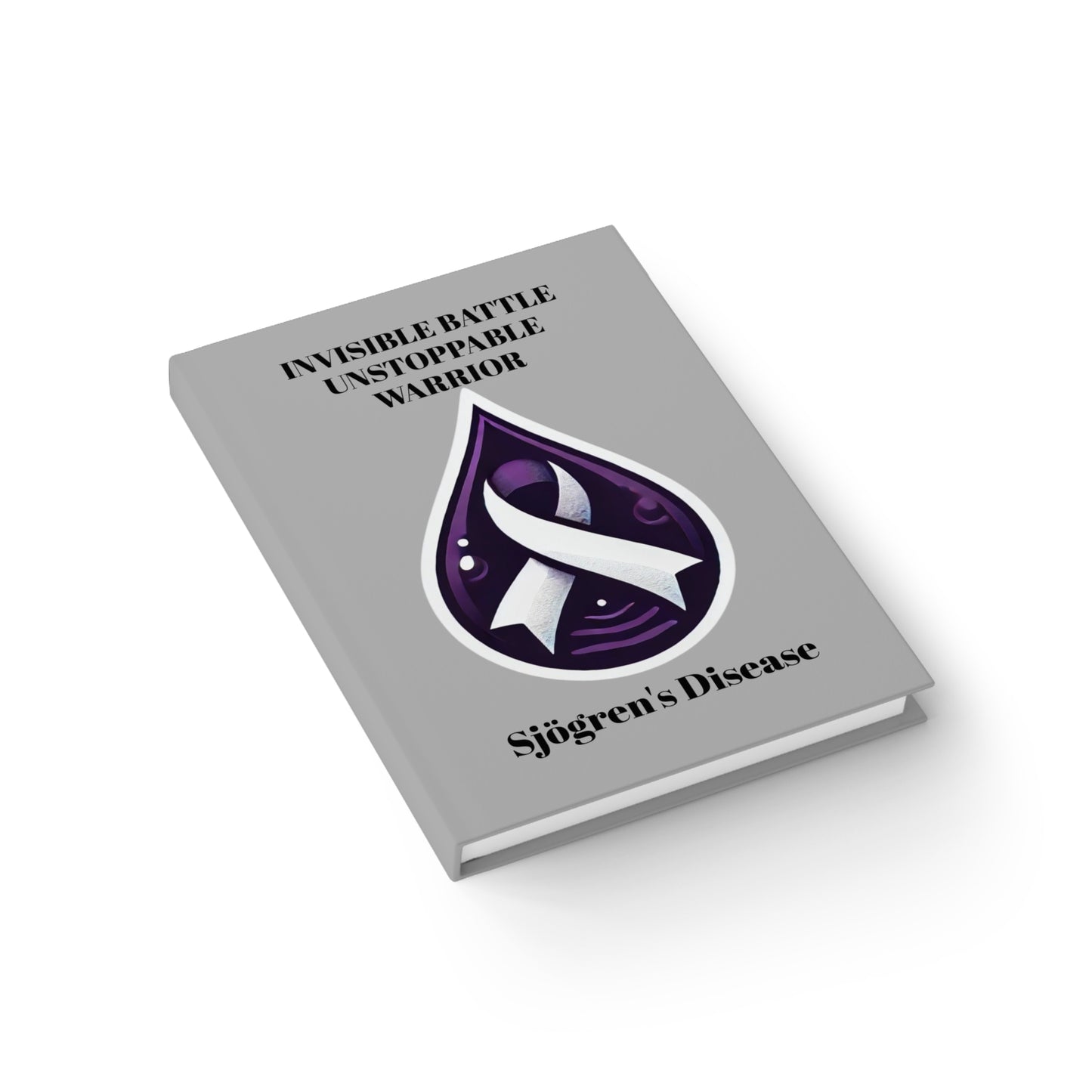 Empowering Journal - Unstoppable Warrior | Sjögren's Disease Awareness (Gray)