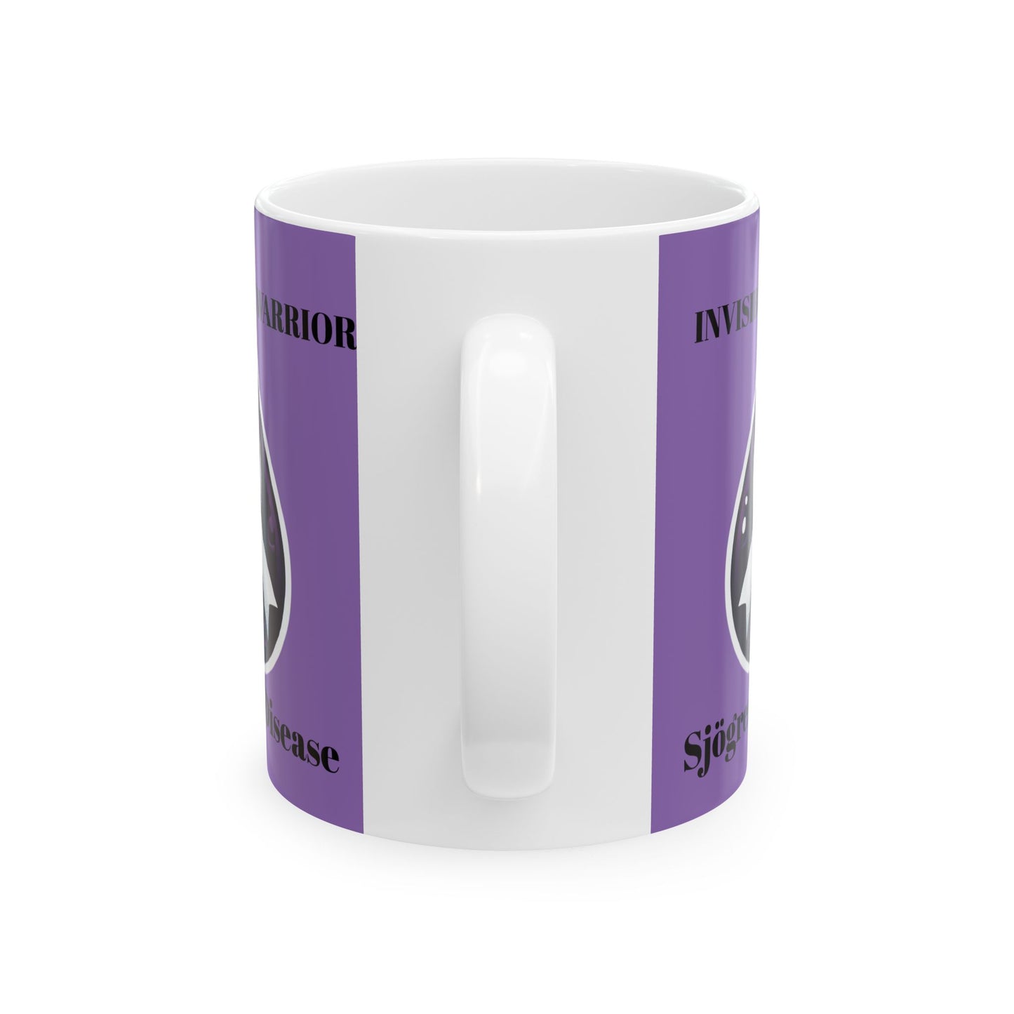 Inspirational Ceramic Mug - Unstoppable Warrior Design (11oz & 15oz) (Purple)
