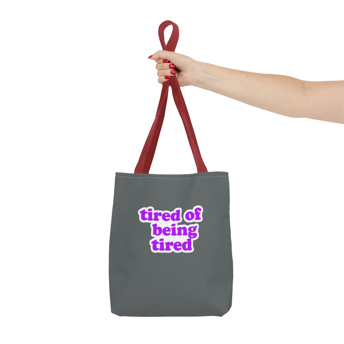 Autoimmune Disease Awareness Tote Bag - "Bad Ass Spoonie Squad" (Dark Grey)