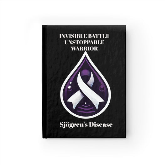 Empowering Journal - Unstoppable Warrior | Sjögren's Disease Awareness (Black)