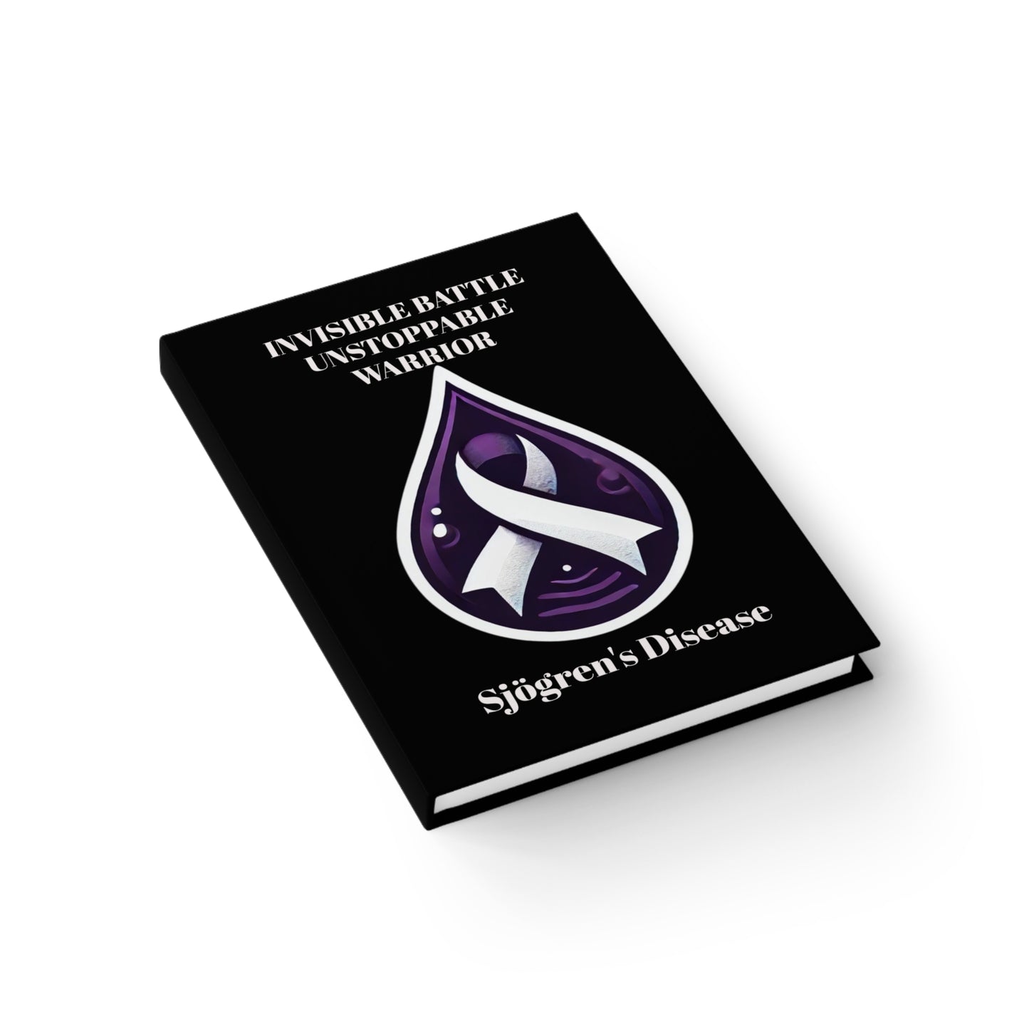 Empowering Journal - Unstoppable Warrior | Sjögren's Disease Awareness (Black)
