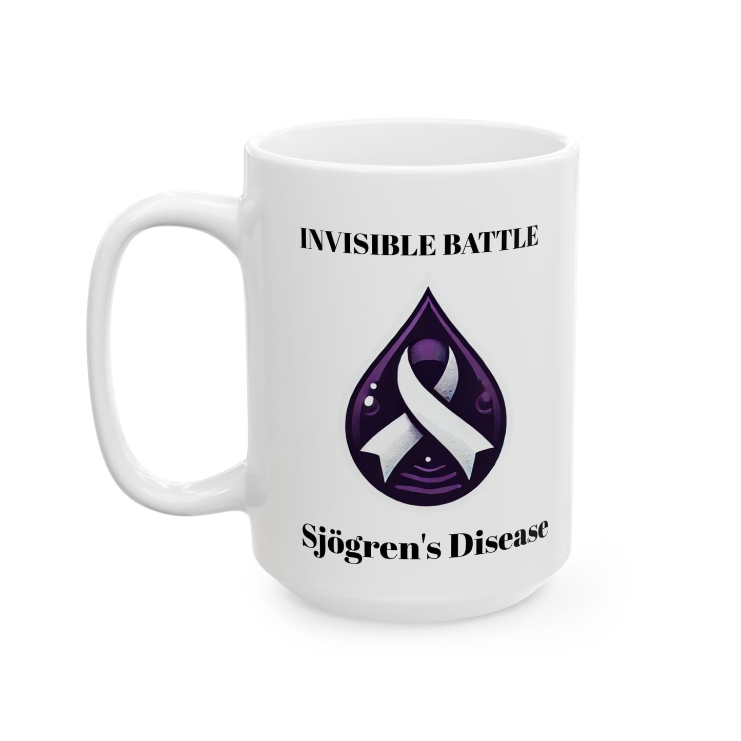 Inspirational Ceramic Mug - Unstoppable Warrior Design (11oz & 15oz) (White)