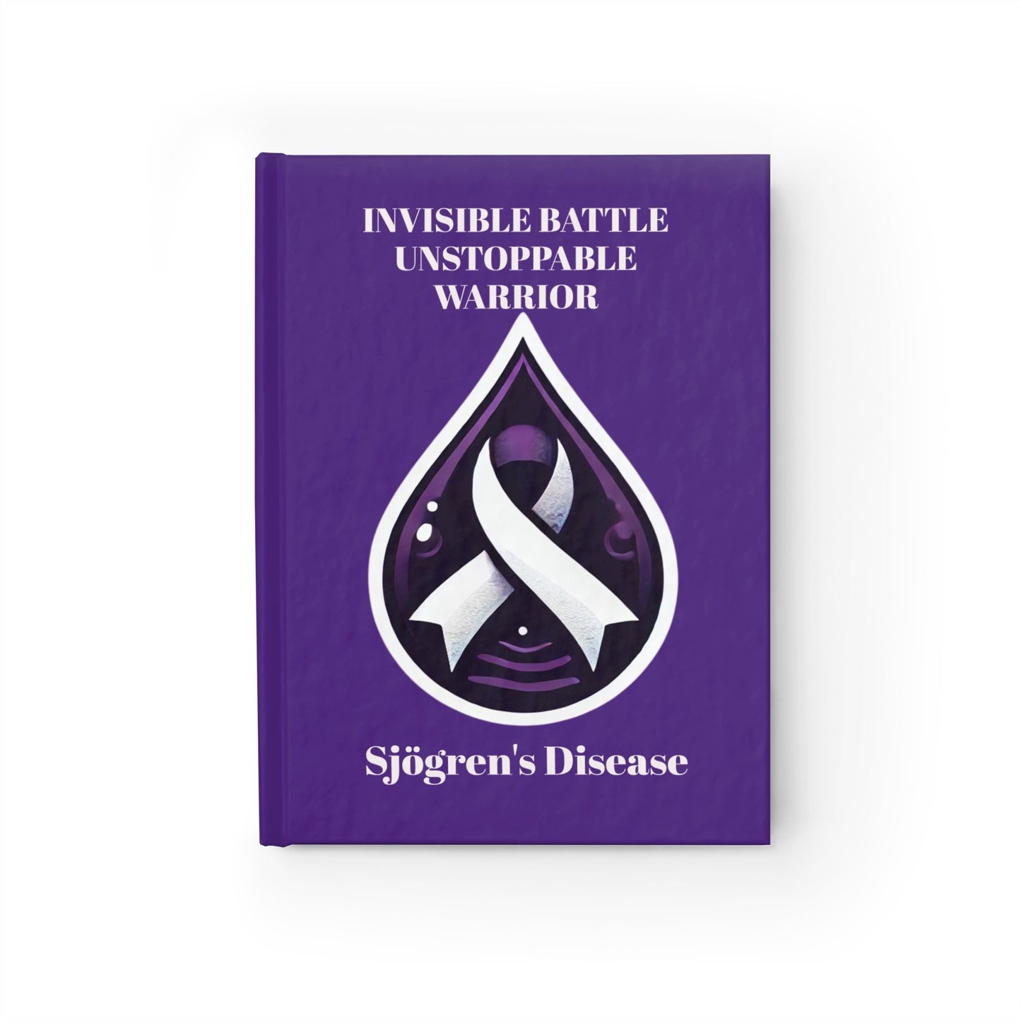 Empowering Journal - Unstoppable Warrior | Sjögren's Disease Awareness (Dark Purple)