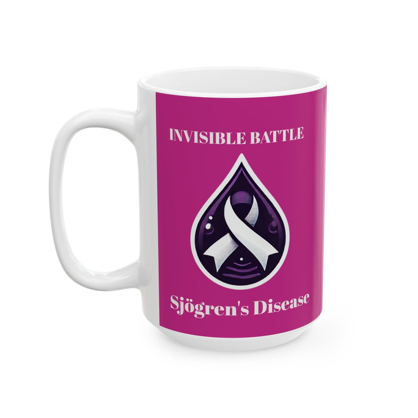 Inspirational Ceramic Mug - Unstoppable Warrior Design (11oz & 15oz) (Dark Purple)