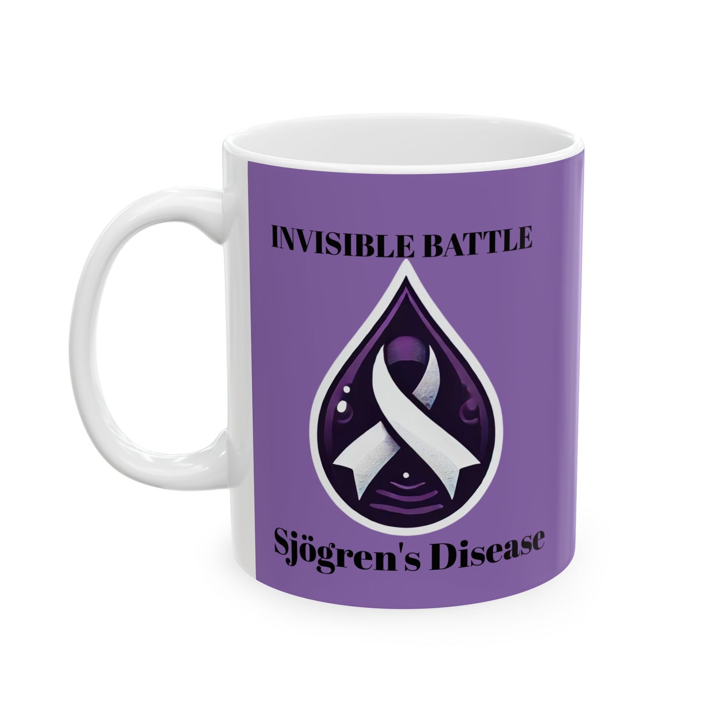 Inspirational Ceramic Mug - Unstoppable Warrior Design (11oz & 15oz) (Purple)