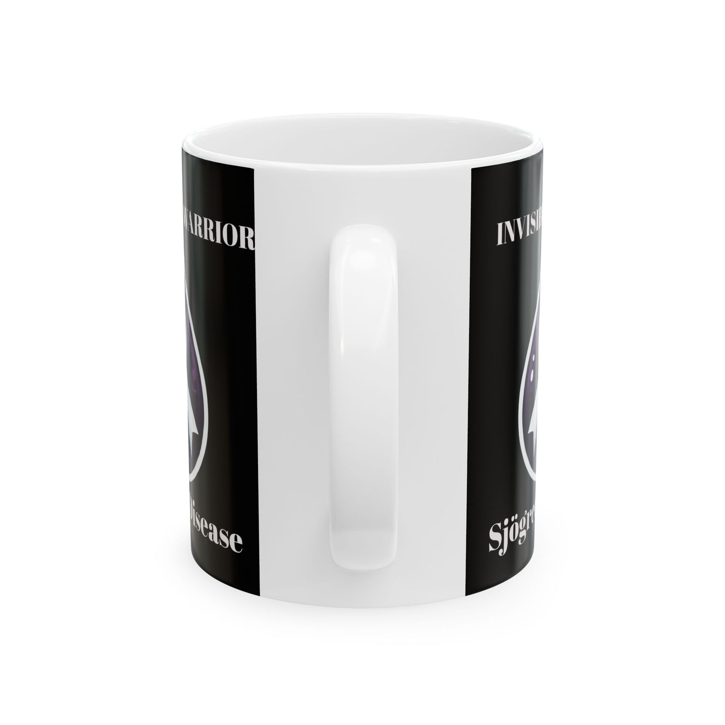 Inspirational Ceramic Mug - Unstoppable Warrior Design (11oz & 15oz) (Black)