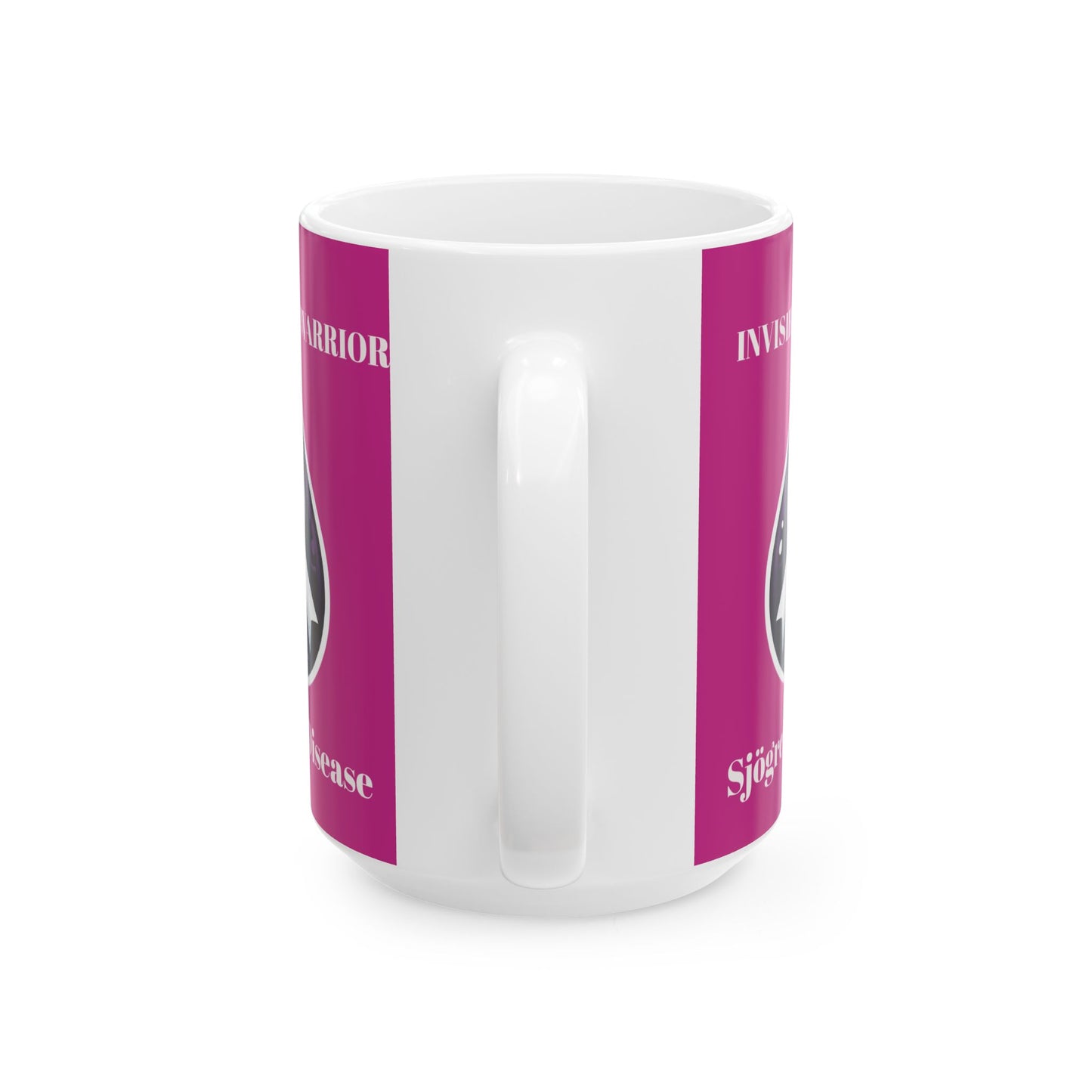 Inspirational Ceramic Mug - Unstoppable Warrior Design (11oz & 15oz) (Dark Purple)