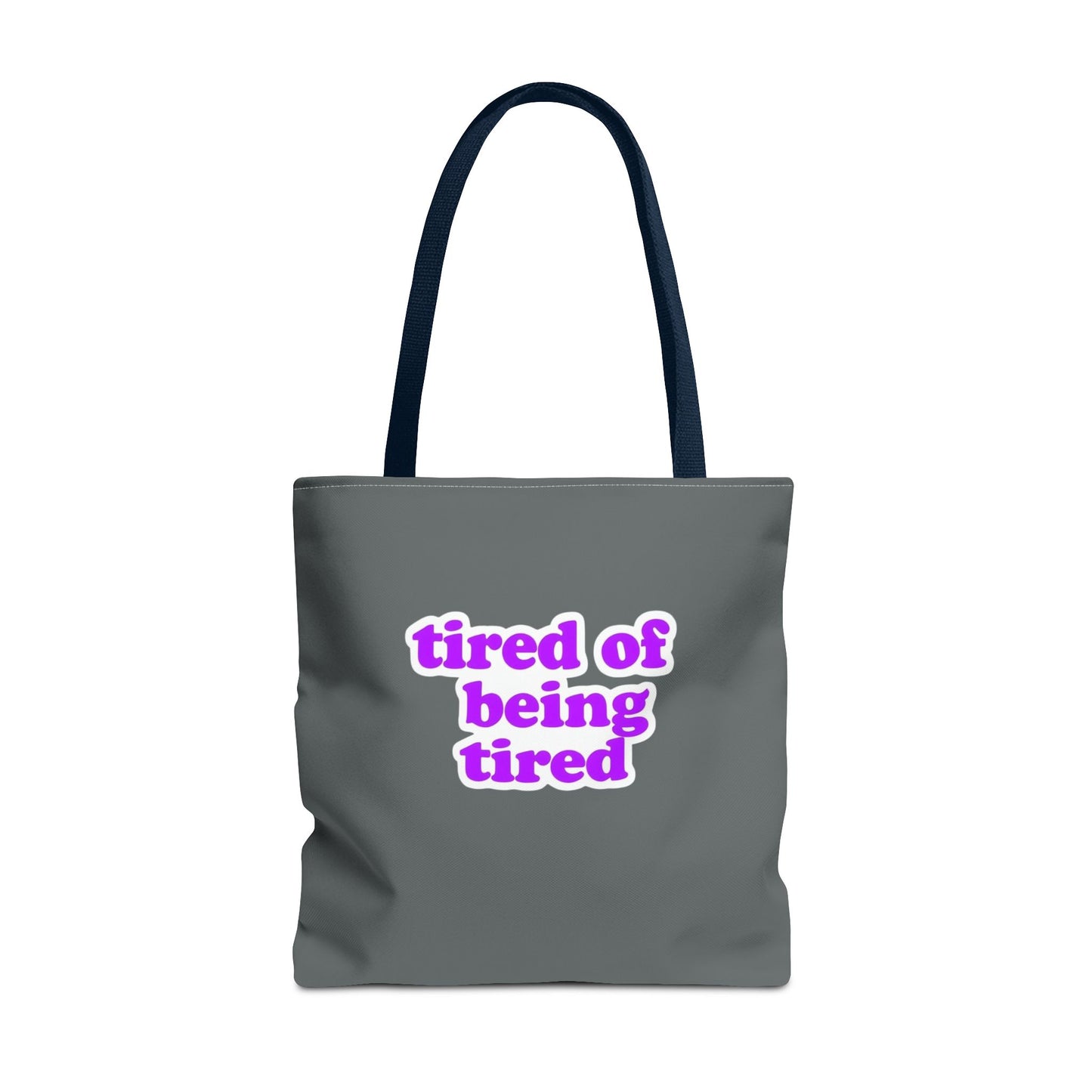 Autoimmune Disease Awareness Tote Bag - "Bad Ass Spoonie Squad" (Dark Grey)