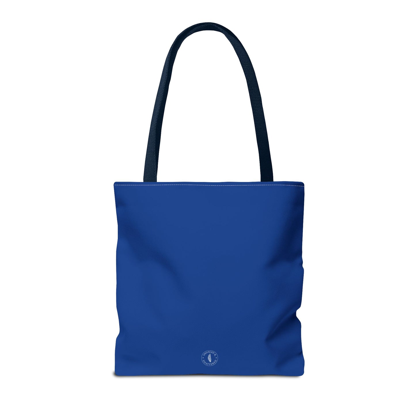 Invisible Battle Unstoppable Warrior Tote Bag - Sjögren's Disease Awareness (Dark Blue)